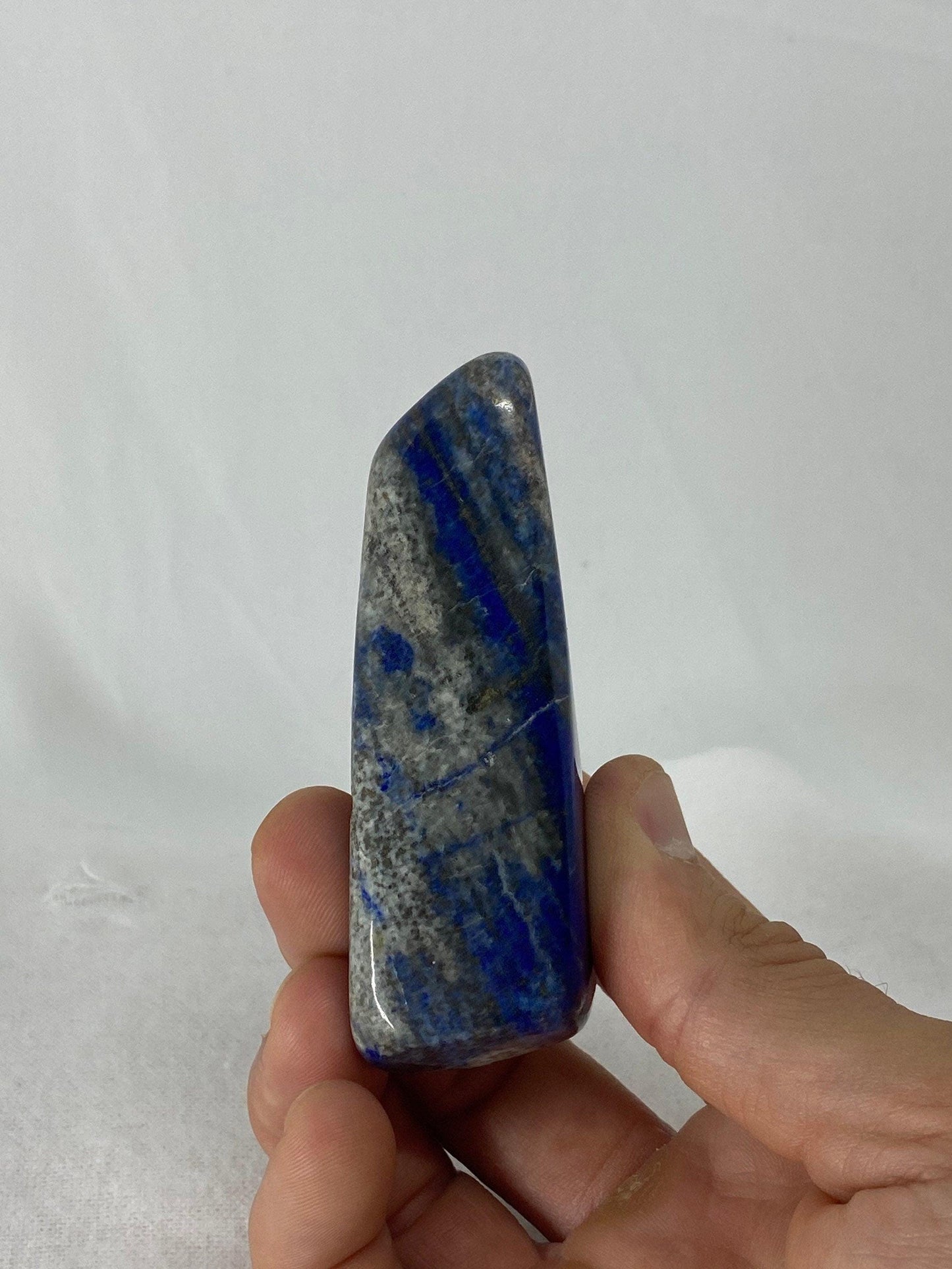 Beautiful High Quality Lapis Lazuli tumbled stone, The perfect addition to any rock collection, 134 grams