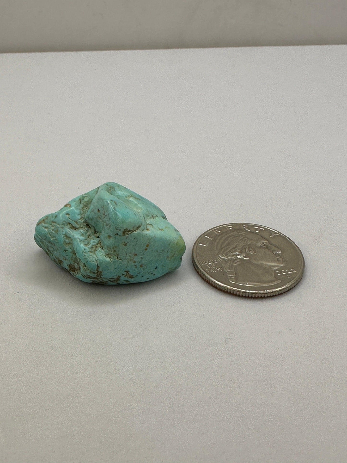 Beautiful High Quality Kingman Turquoise, Nugget, Smooth, Rock Collection, Reiki, Ithica Mine, Arizona Turquoise, 11.18 grams|55.9 carats