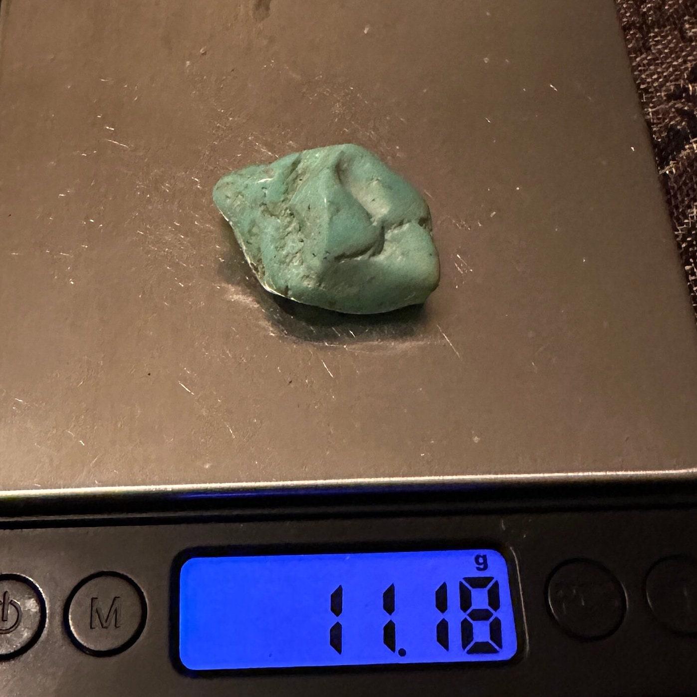 Beautiful High Quality Kingman Turquoise, Nugget, Smooth, Rock Collection, Reiki, Ithica Mine, Arizona Turquoise, 11.18 grams|55.9 carats