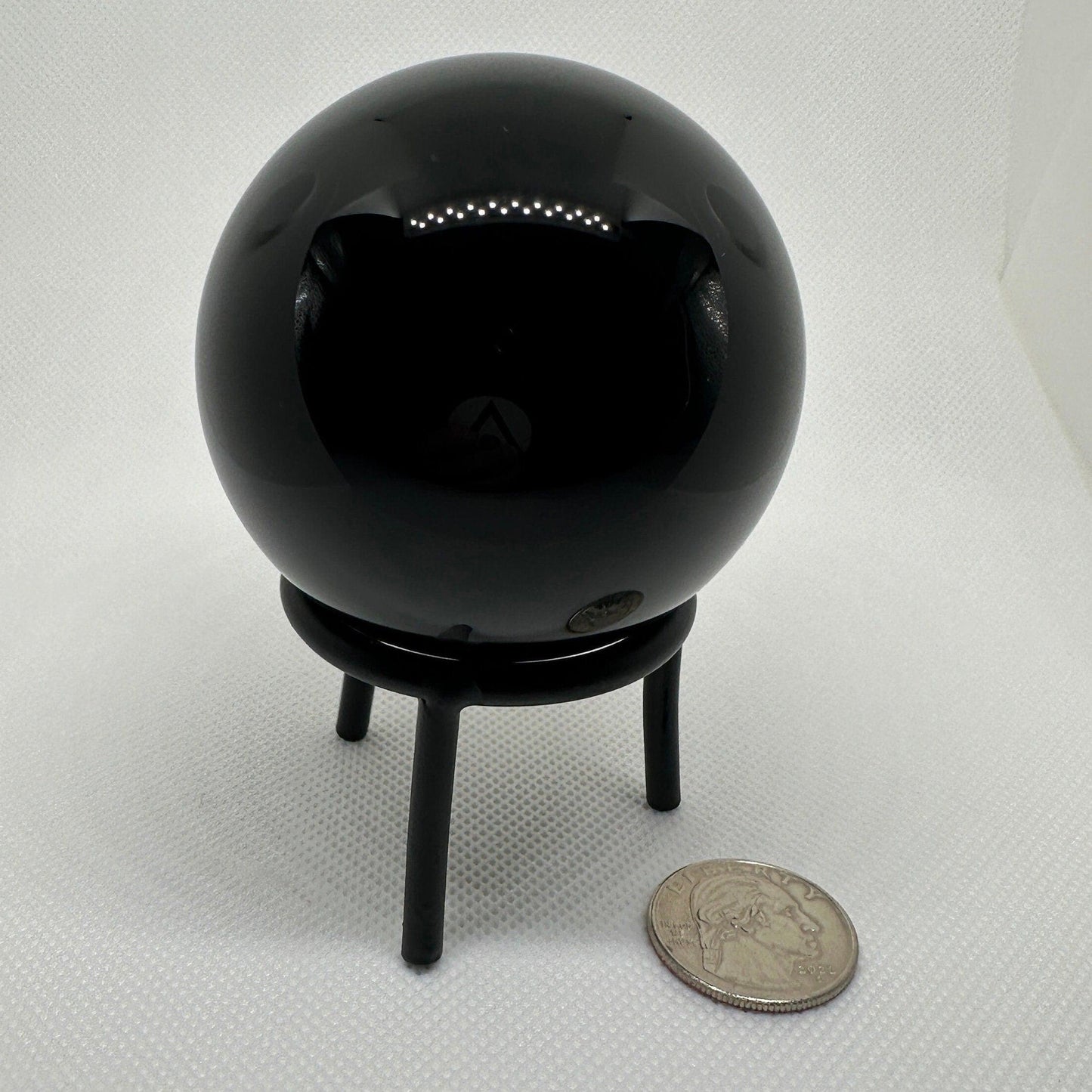 Obsidian Sphere, Polished Obsidian, Crystal Sphere, Obsidian, Energy work, Protection, Reiki Energy, Dragon Glass, 7.0 ounces