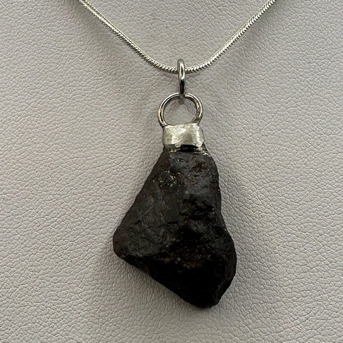 Rare Canyon Diablo Meteorite Pendant 9.32 grams, Beautiful and unique meteorite formation, Astronomy Gift, Space Gift, Iron Meteorite