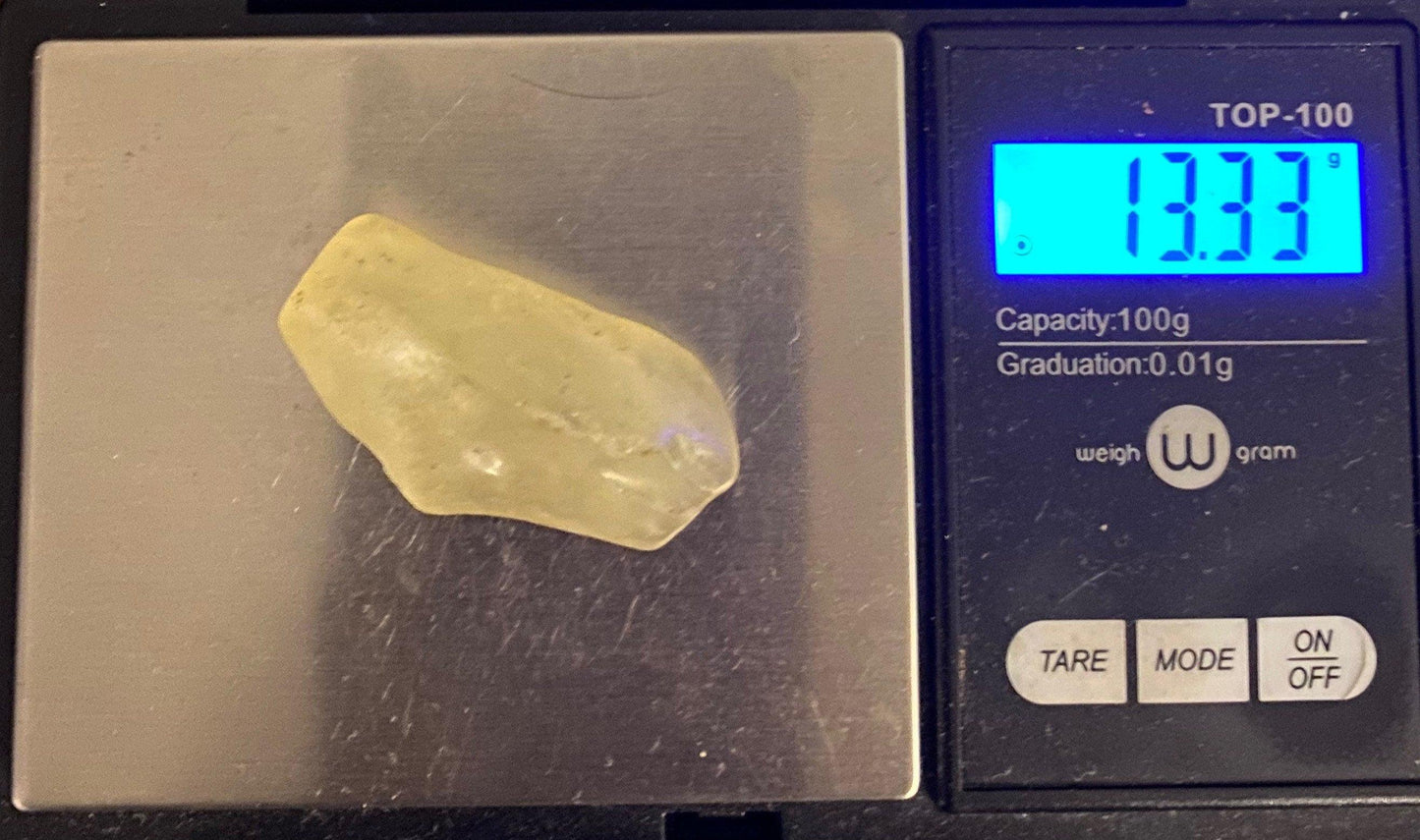 Libyan Desert Glass, Rare Tektite, Egypt, Libyan Gold Tektite, Reiki, Golden Moldavite, Manifestation, Astronomy Gift, 13.33 grams