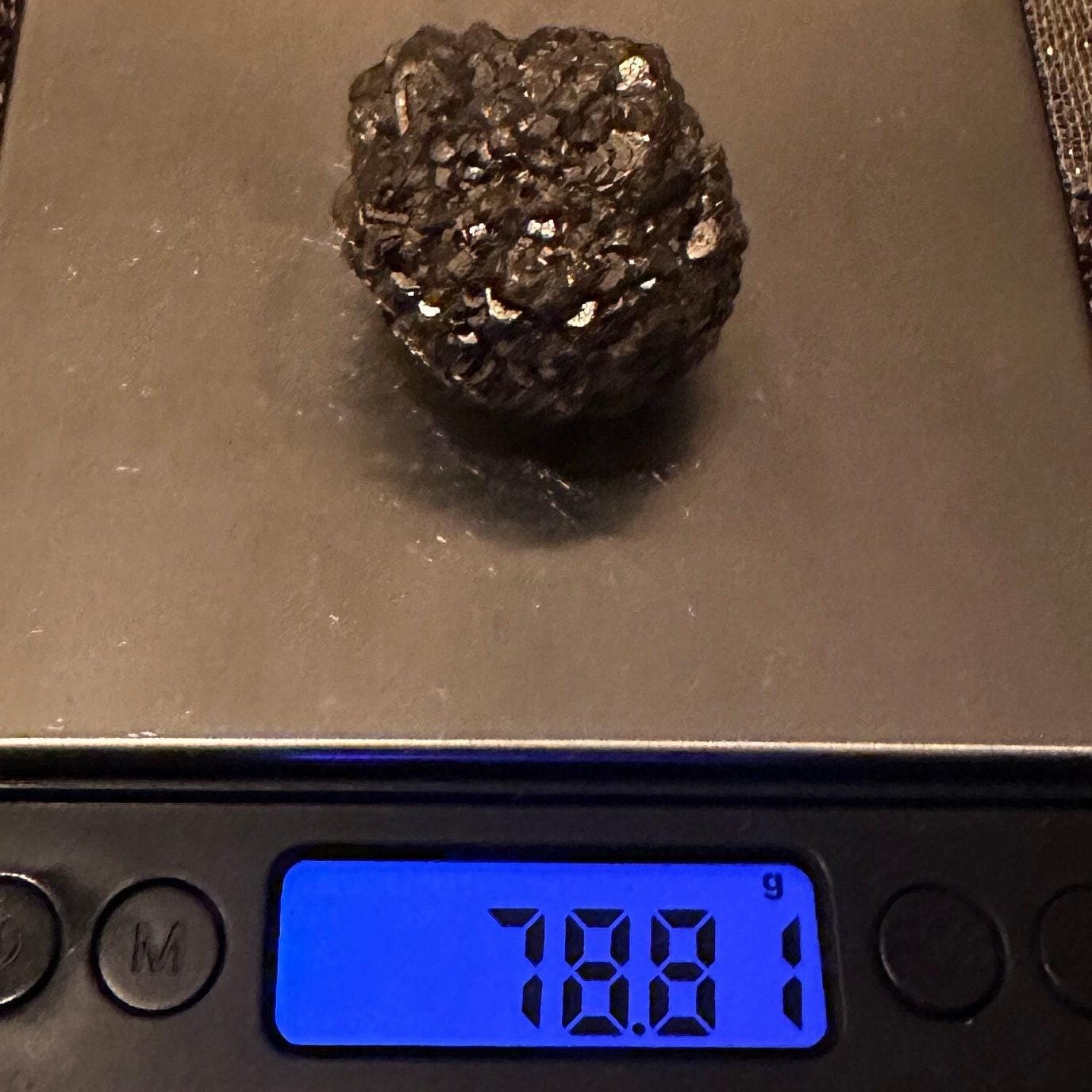 Golden Prophecy Stone, Rare and Unique, Marcasite Nodule, Crystal of Protection, Pyrite, Reiki, Rock Collection, Transformation, 78.81 grams