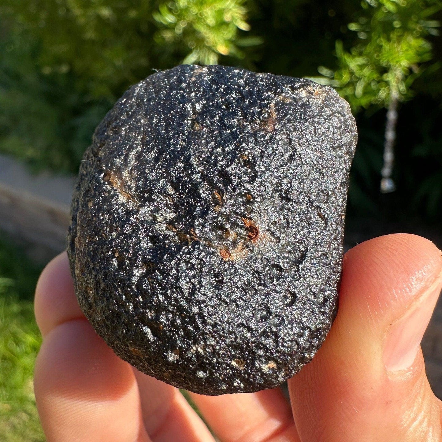 Agni Manitite, Rare Tektite, Pearl of Divine Fire, Indochinite Tektite, Rock Impactite, Reiki, Java, Indonesia, 68.22 grams, Astronomy Gift