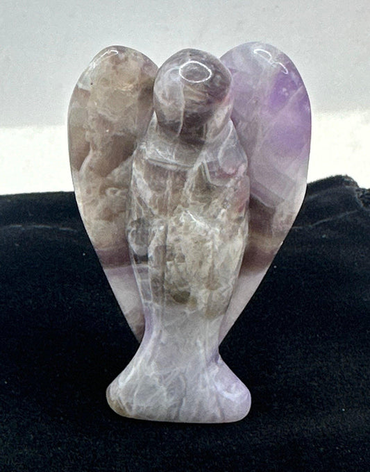 Amethyst Angel, Pocket Stone, Protection Stone, Guardian Angel, Amethyst, Amethyst Angel Figurine, Angel Figurine, 29.13 grams