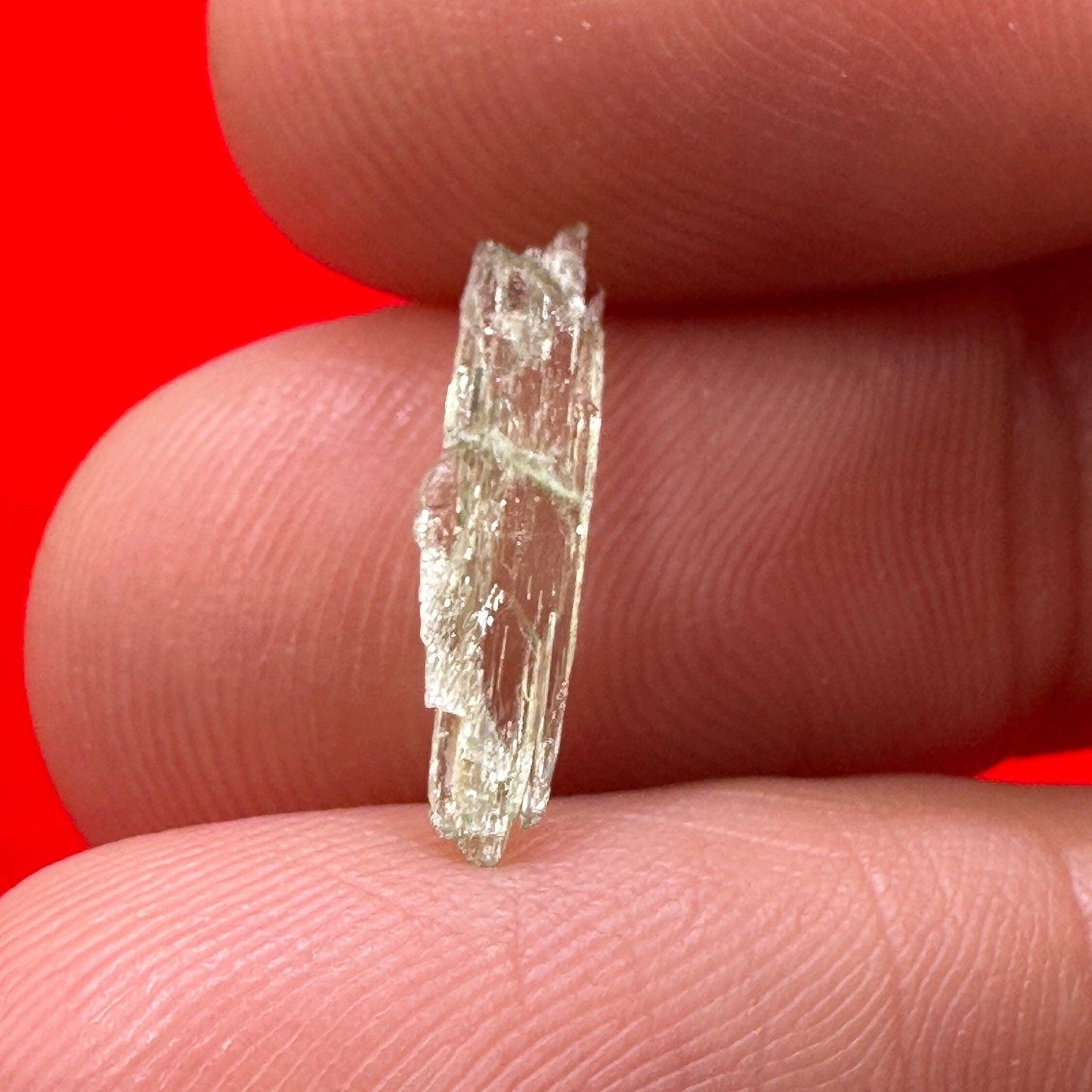 North Carolina Hiddenite, Authentic Hiddenite Crystal, Rare and Unique Crystal, Hiddenite Crystal, Healing Crystal, Reiki, 1.0 carat