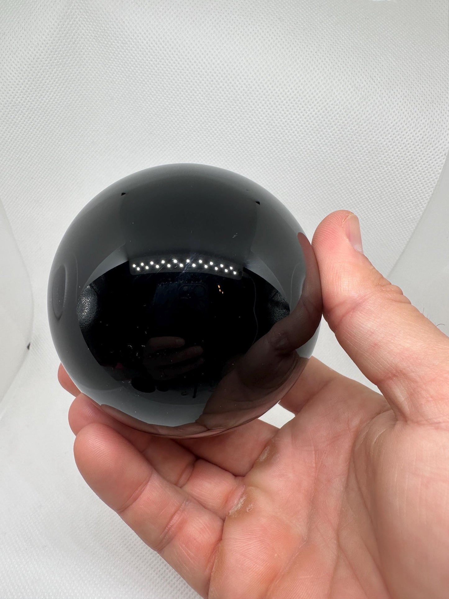 Obsidian Sphere, Polished Obsidian, Crystal Sphere, Obsidian, Energy work, Protection, Reiki Energy, Dragon Glass, 1 lb 5.3 ounces