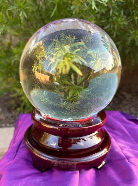 Large Crystal Ball, Divination, Crystal Sphere, Spititual Tool, Crystal Gazing, Psychic Tools, Home Decor, Halloween Decor, 21 lbs