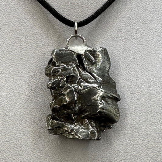 Beautiful Meteorite Campo del Cielo Pendant 20.21 grams, Astronomy Gift, Authentic Meteorite, Meteorite Jewelry, Meteorite Pendant, COA