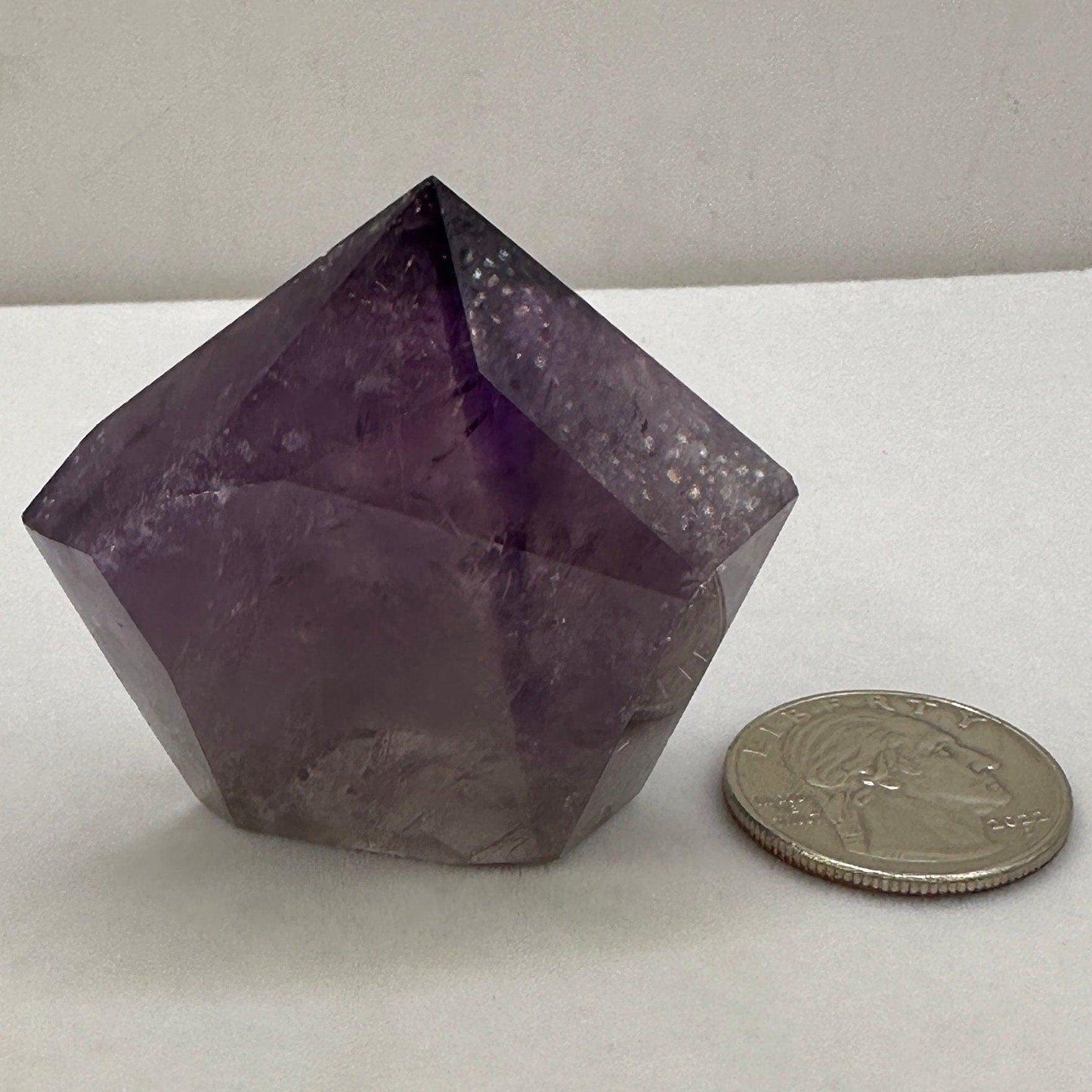 Deep Purple Amethyst Crystal, Crystal Point, Crystals, Crystal Collection, Brazil, Amethyst Quartz, Reiki Healing, 68.05 Grams