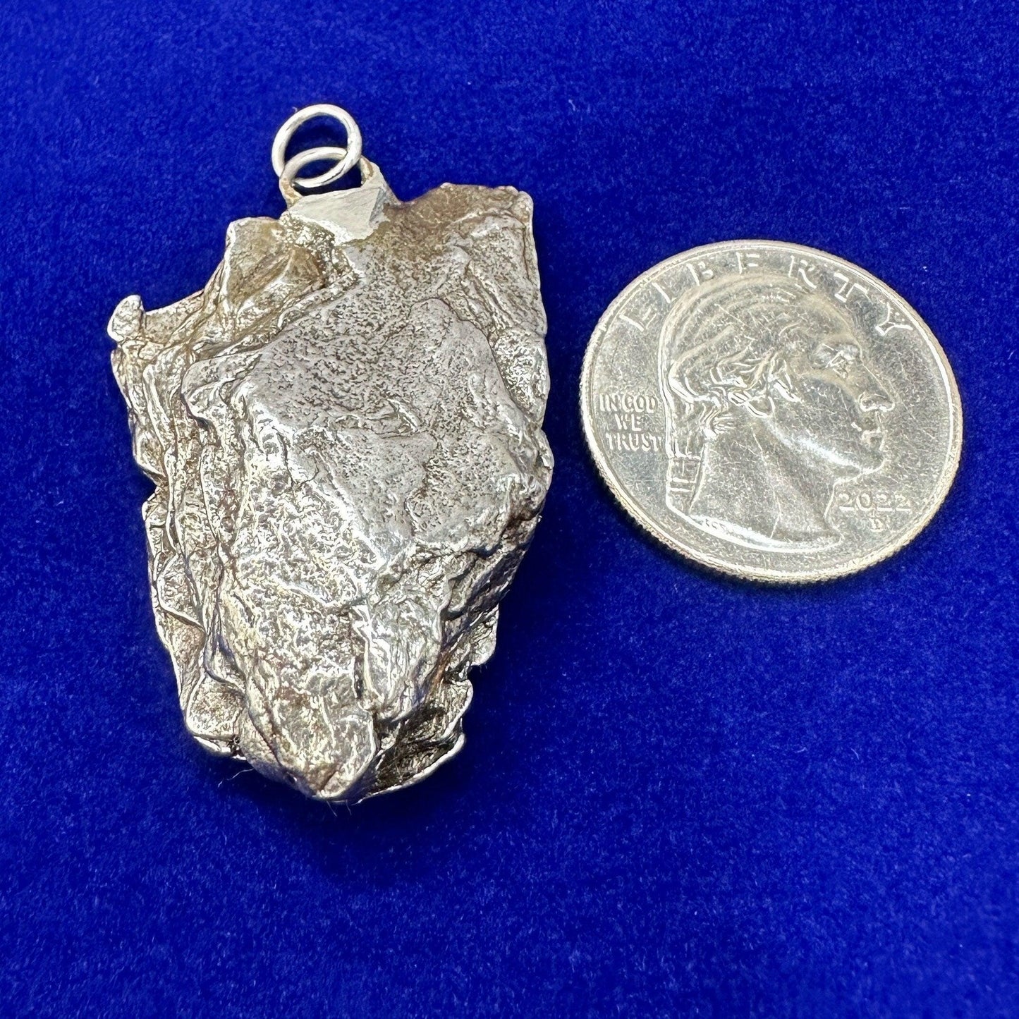 Beautiful Meteorite Campo del Cielo Pendant 34.51 grams, Astronomy Gift, Authentic Meteorite, Meteorite Jewelry, Meteorite Pendant, COA