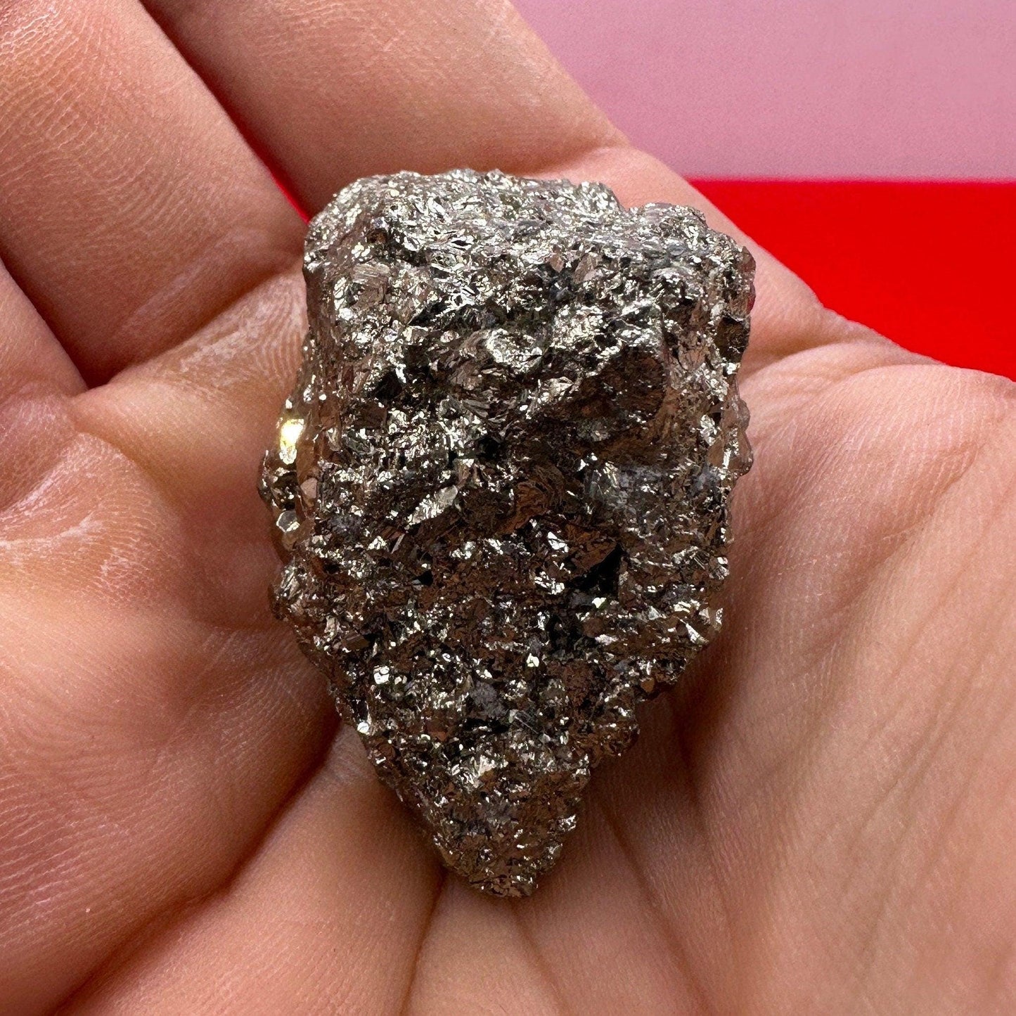 Beautiful Arizona Pyrite, Raw Pyrite, Balance, Heart, Arizona Pyrite, willpower, Rock Collecting, Fools Gold, 50.22 Grams