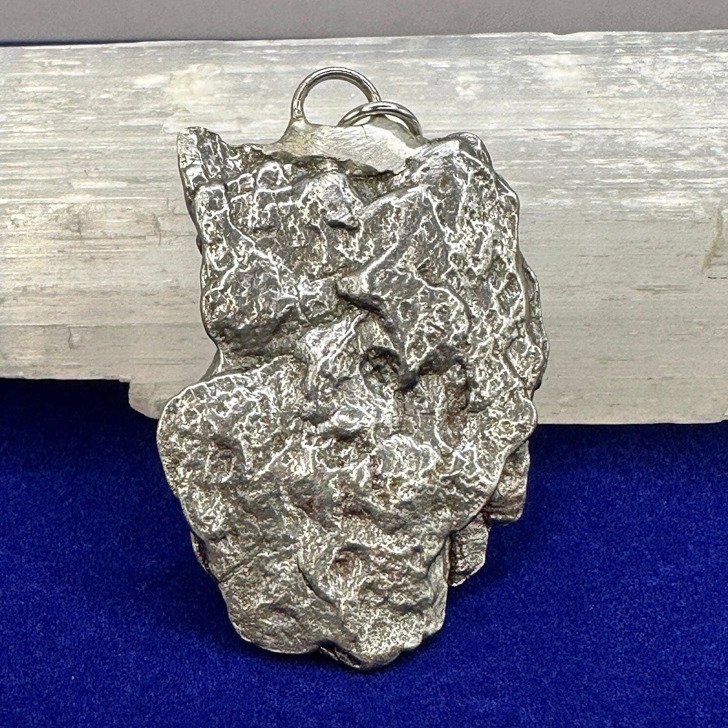 Beautiful Meteorite Campo del Cielo Pendant 19.62 grams, Astronomy Gift, Authentic Meteorite, Meteorite Jewelry, Meteorite Pendant, COA