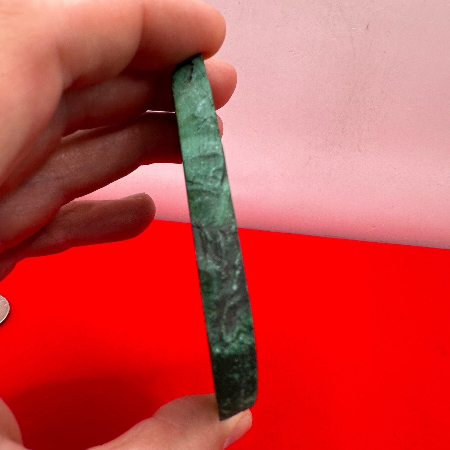 Polished Malachite Slice, High Quality Malachite, Excellent Quality Malachite Slab, Heart Chakra, Protection, Healing Stone, 97.53 grams