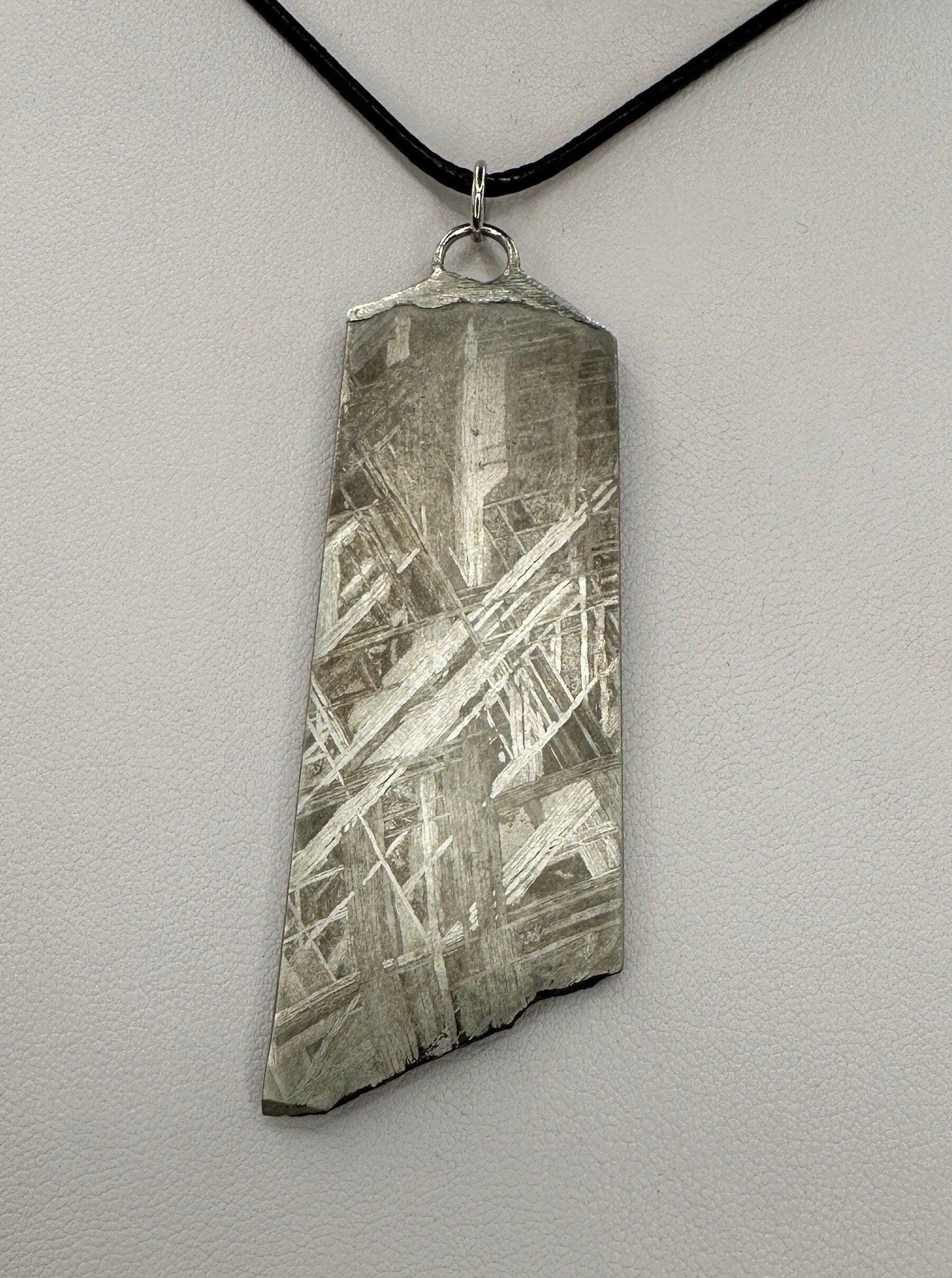 Meteorite Pendant Muonionalusta 32.11 grams, Etched and Polished, Sweden, Genuine Meteorite, Astronomy Gift, Space Gift, Iron Meteorites