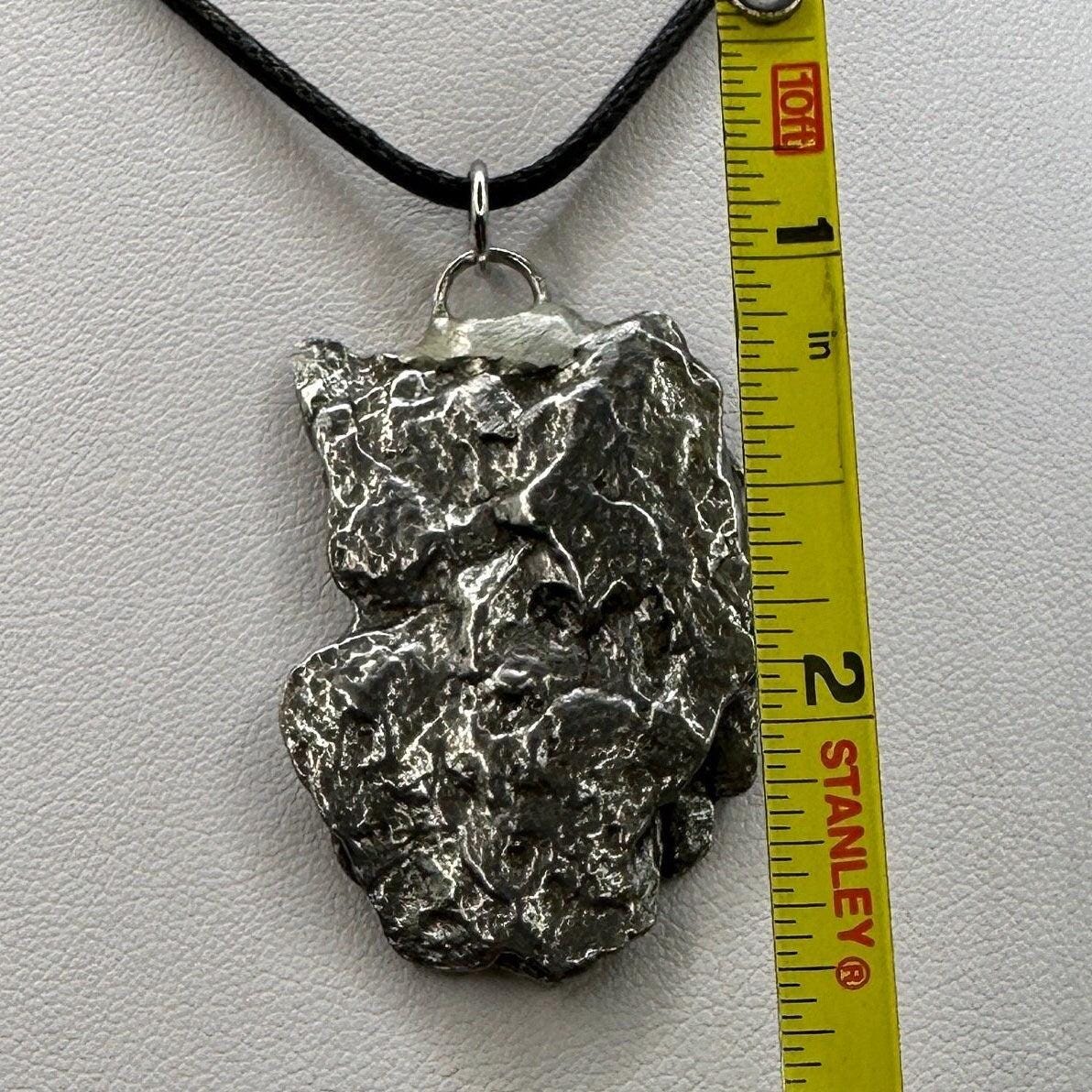 Beautiful Meteorite Campo del Cielo Pendant 19.62 grams, Astronomy Gift, Authentic Meteorite, Meteorite Jewelry, Meteorite Pendant, COA