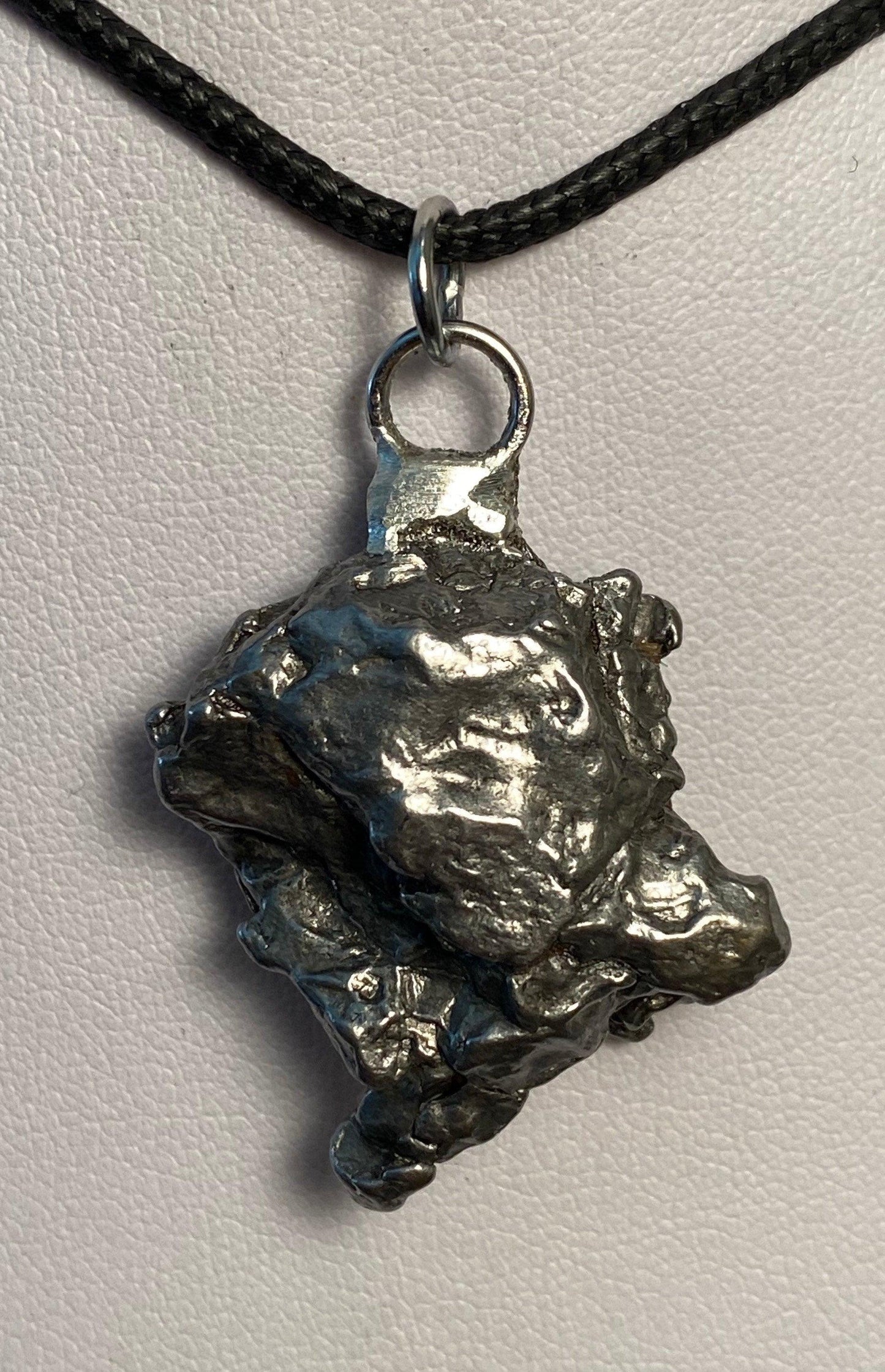 Meteorite Campo del Cielo Nugget Pendant 24.49 grams, unique shape, a gift from the cosmos