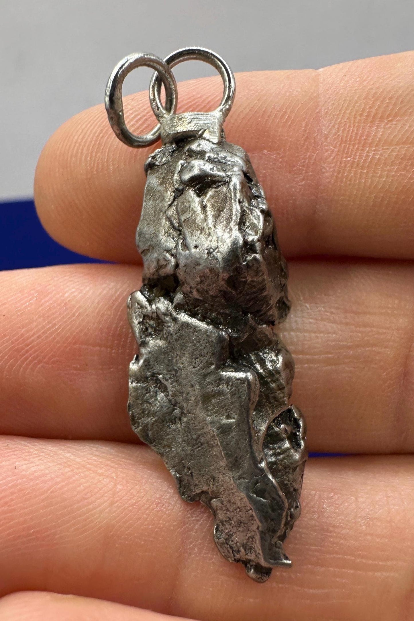 Beautiful Aletai Meteorite Pendant, 9.28 grams, Astronomy Gift, Authentic Meteorite, Meteorite Jewelry, Meteorite Pendant, COA, Space Gift