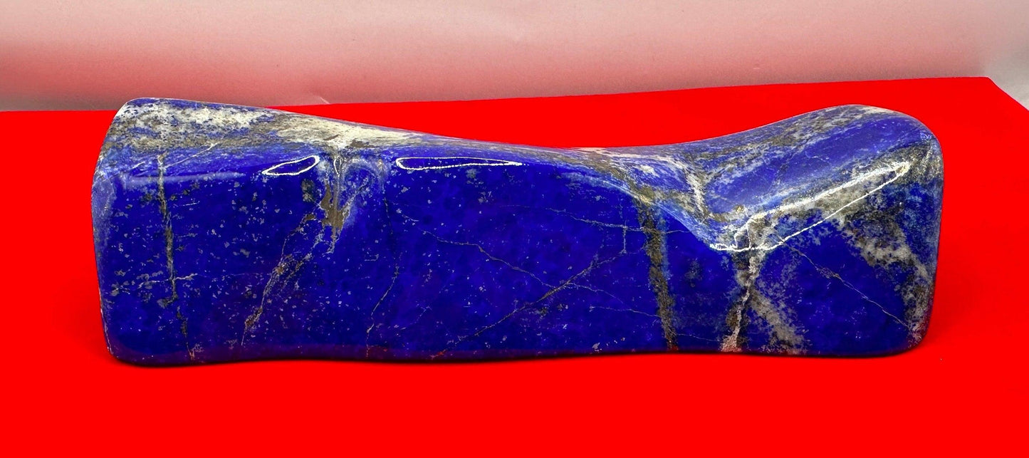 Beautiful High Quality Lapis Lazuli Stone Slab, Rock Collection, Home Decor, Reiki, Throat Chakra, Energy Work, 1 lbs 8.5 ounces