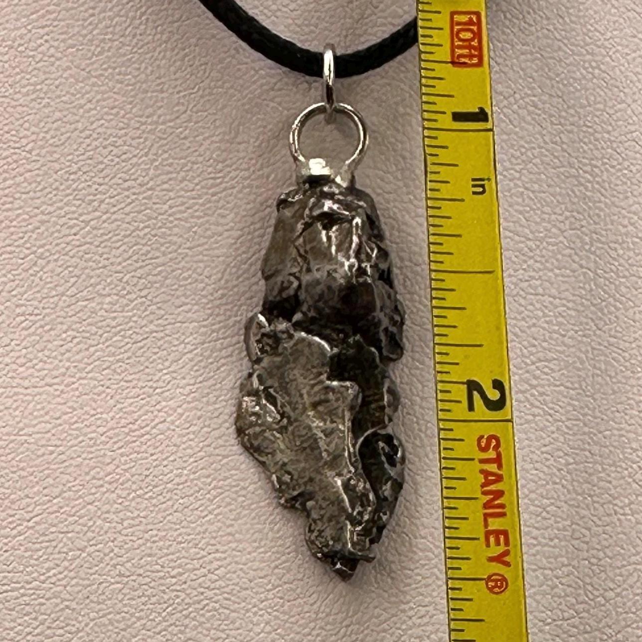 Beautiful Aletai Meteorite Pendant, 9.28 grams, Astronomy Gift, Authentic Meteorite, Meteorite Jewelry, Meteorite Pendant, COA, Space Gift