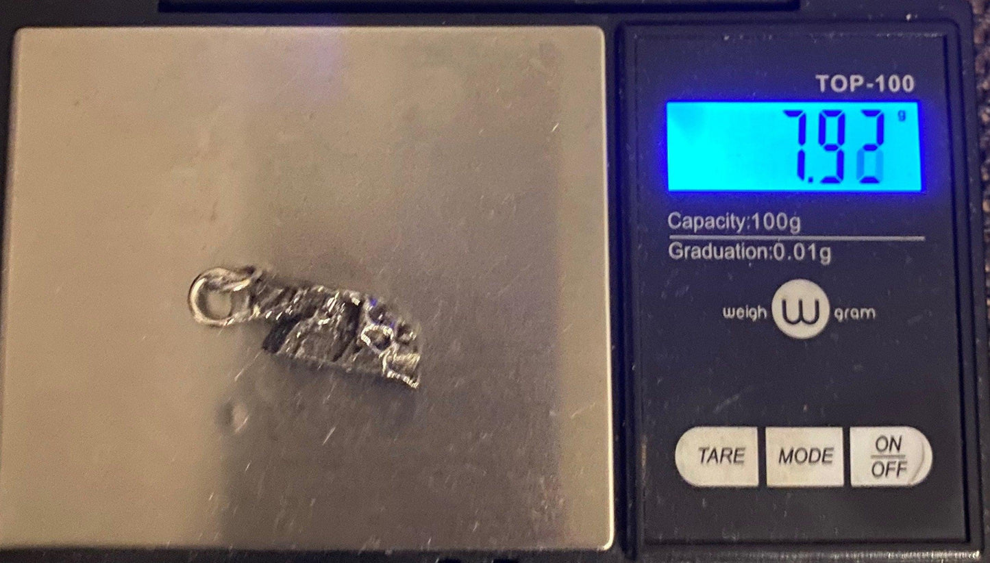 Rare Meteorite Campo del Cielo Pendant 7.92 grams, Beautiful and unique meteorite formation, Cosmos, Space Gift, Astronomy Gift