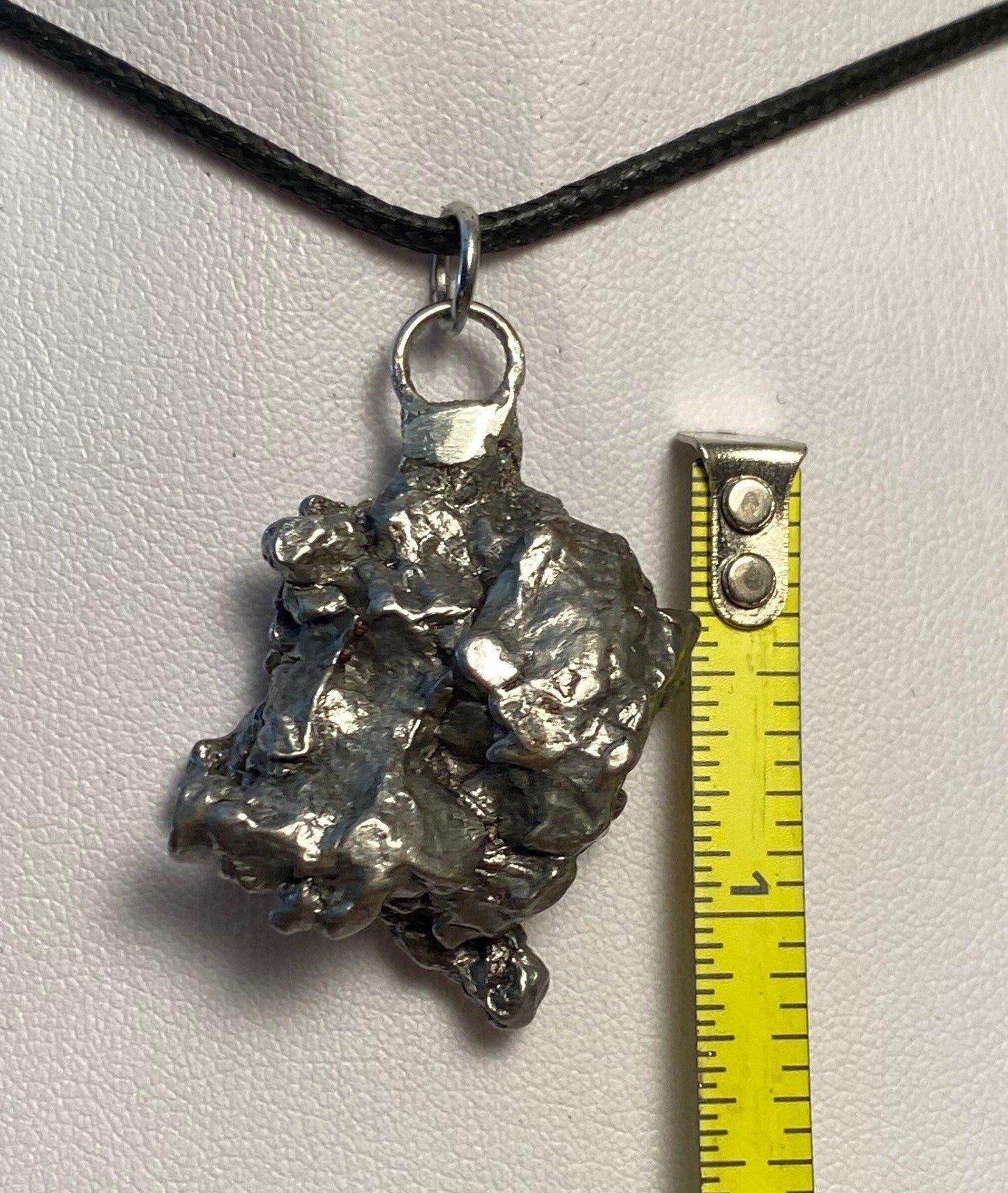 Meteorite Campo del Cielo Nugget Pendant 24.49 grams, unique shape, a gift from the cosmos