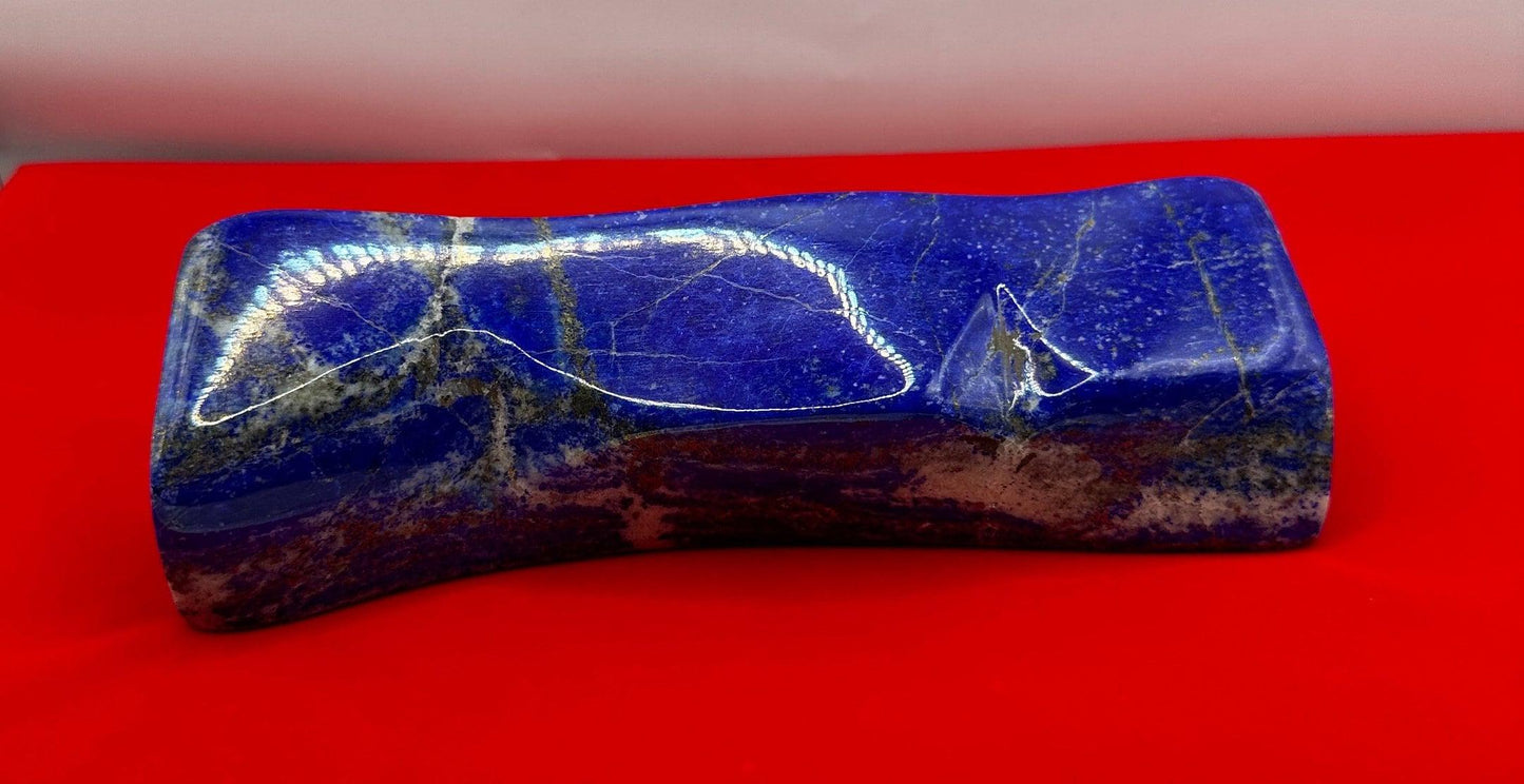 Beautiful High Quality Lapis Lazuli Stone Slab, Rock Collection, Home Decor, Reiki, Throat Chakra, Energy Work, 1 lbs 8.5 ounces