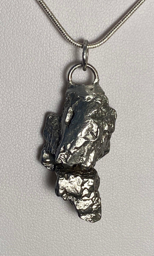 Meteorite Campo del Cielo Pendant 13.67 grams, awesome features, a gift from the cosmos