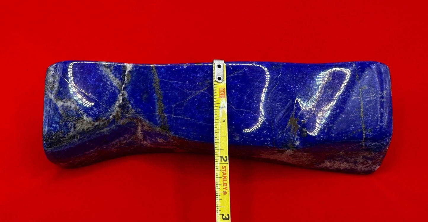 Beautiful High Quality Lapis Lazuli Stone Slab, Rock Collection, Home Decor, Reiki, Throat Chakra, Energy Work, 1 lbs 8.5 ounces