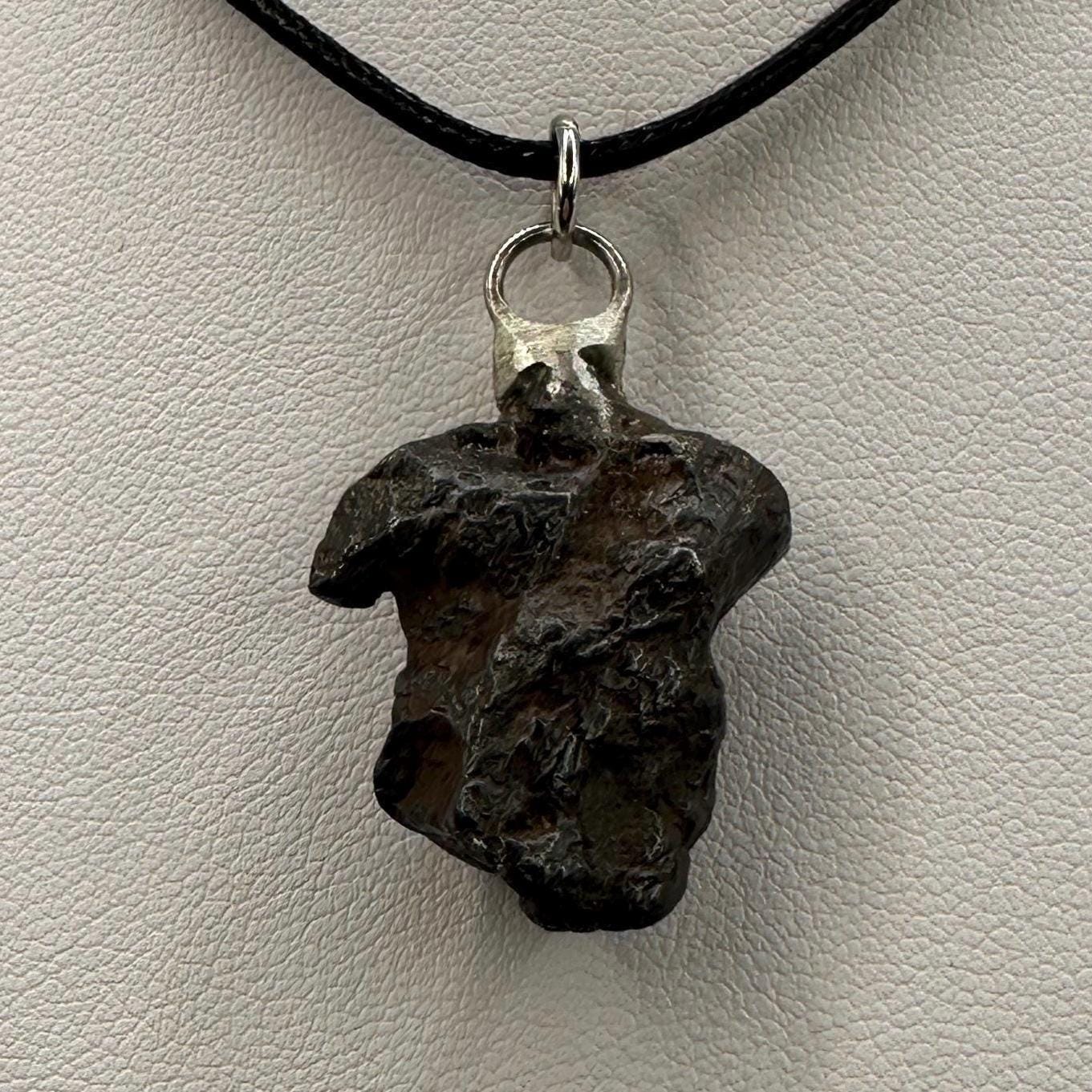 Rare Canyon Diablo Meteorite Pendant 15.51 grams, Beautiful and unique meteorite formation, Astronomy Gift, Space Gift, Iron Meteorite