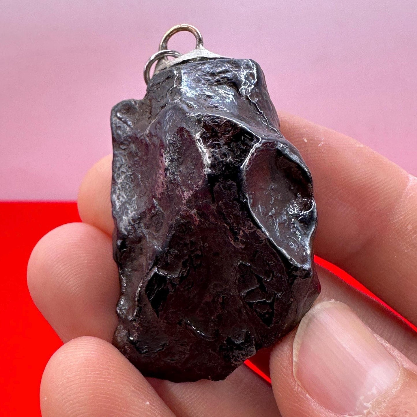 Uruacu Meteorite Pendant, Brazil, Polished Uruacu Meteorite, Astronomy Gift, Space Gift, Iron Meteorite, COA, Manifestation, Success, 59.08g