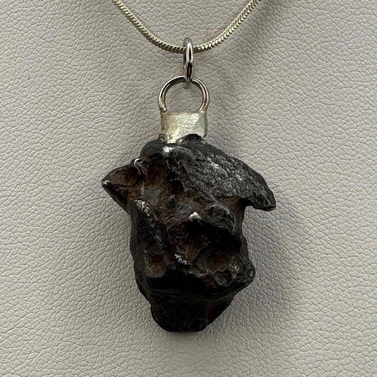 Rare Canyon Diablo Meteorite Pendant 15.51 grams, Beautiful and unique meteorite formation, Astronomy Gift, Space Gift, Iron Meteorite