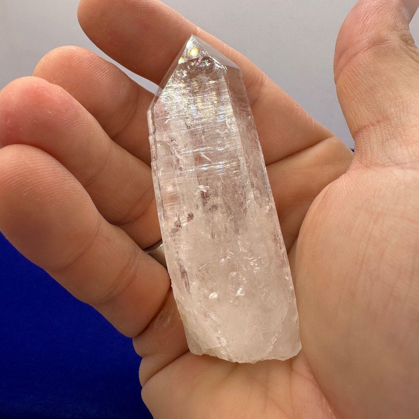 Lemurian Seed Crystal, Rare Crystal, healing on all levels, Meditation, Reiki, Energy Healing, Rock Collection, Crystals, 56.93 grams