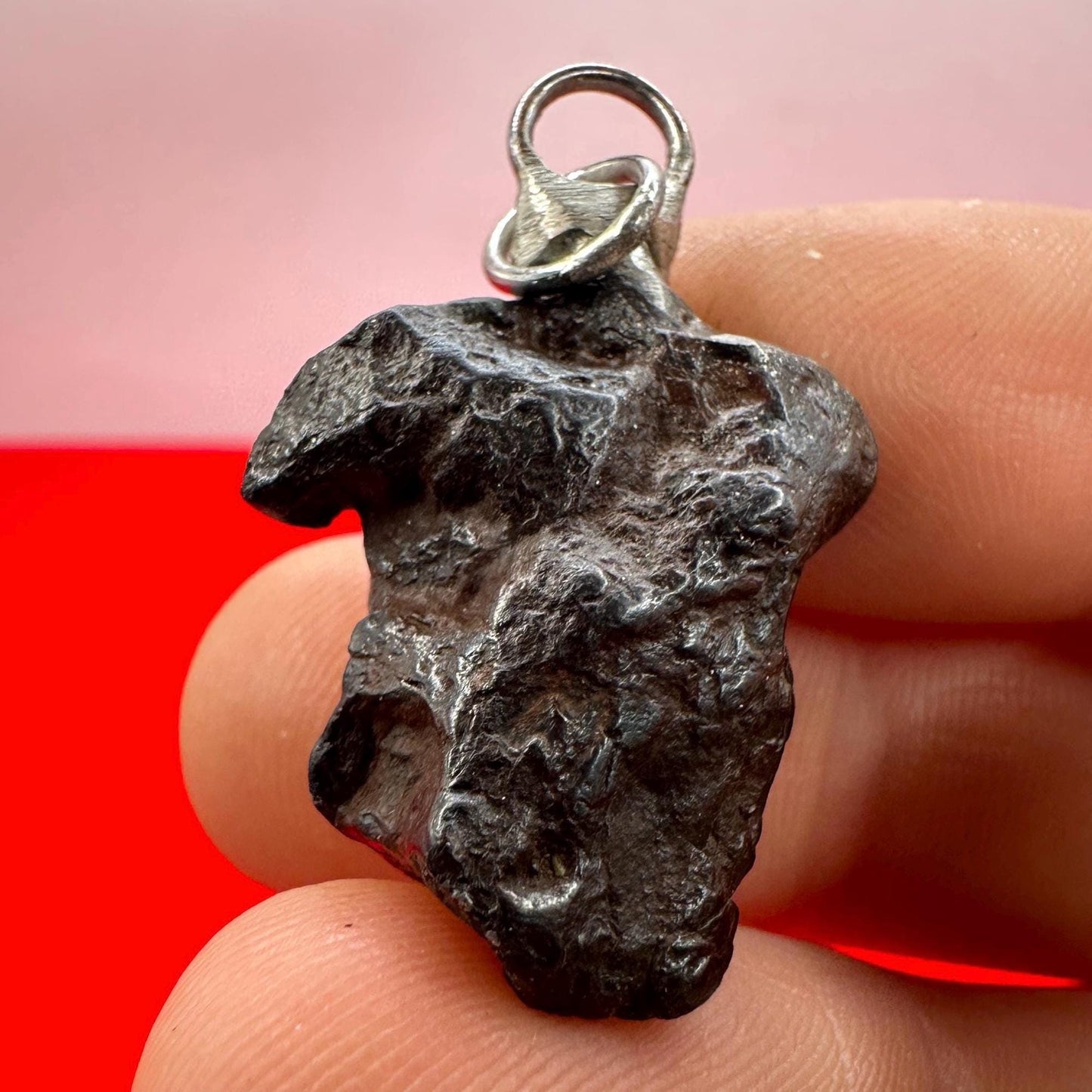 Rare Canyon Diablo Meteorite Pendant 15.51 grams, Beautiful and unique meteorite formation, Astronomy Gift, Space Gift, Iron Meteorite