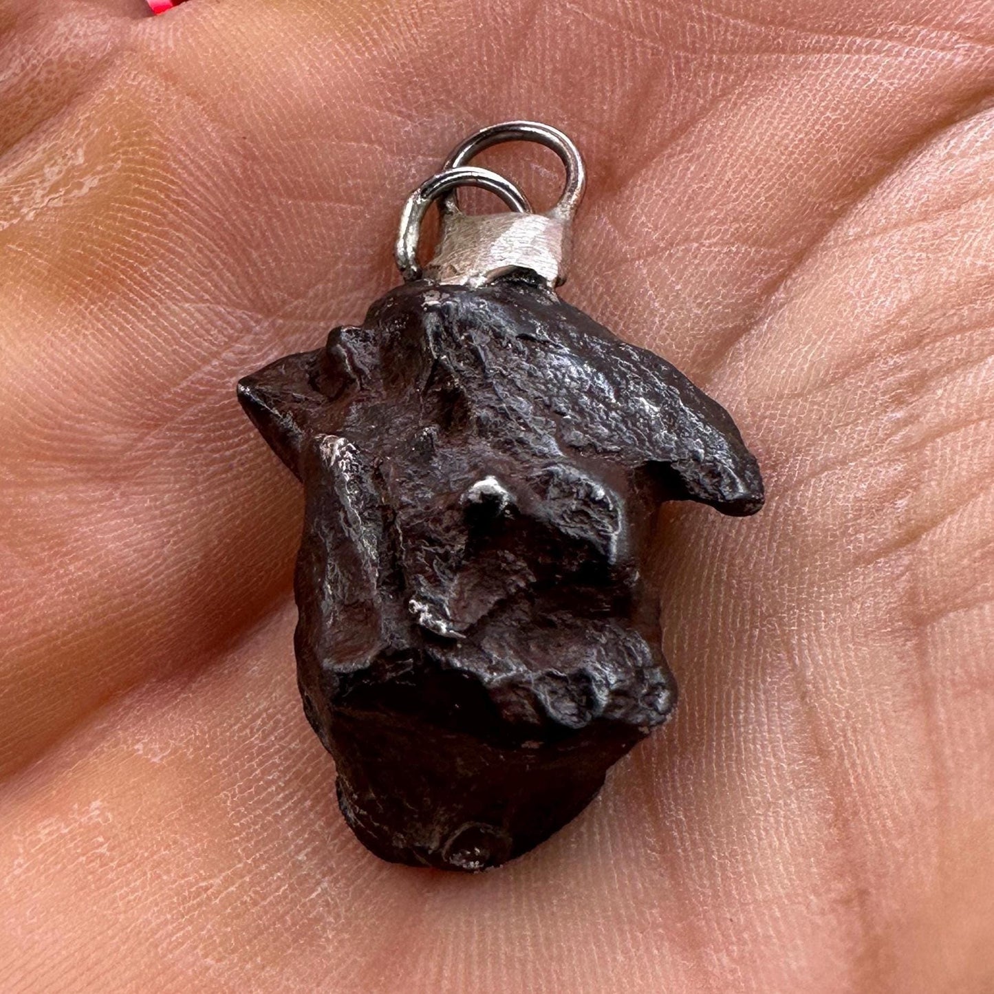 Rare Canyon Diablo Meteorite Pendant 15.51 grams, Beautiful and unique meteorite formation, Astronomy Gift, Space Gift, Iron Meteorite