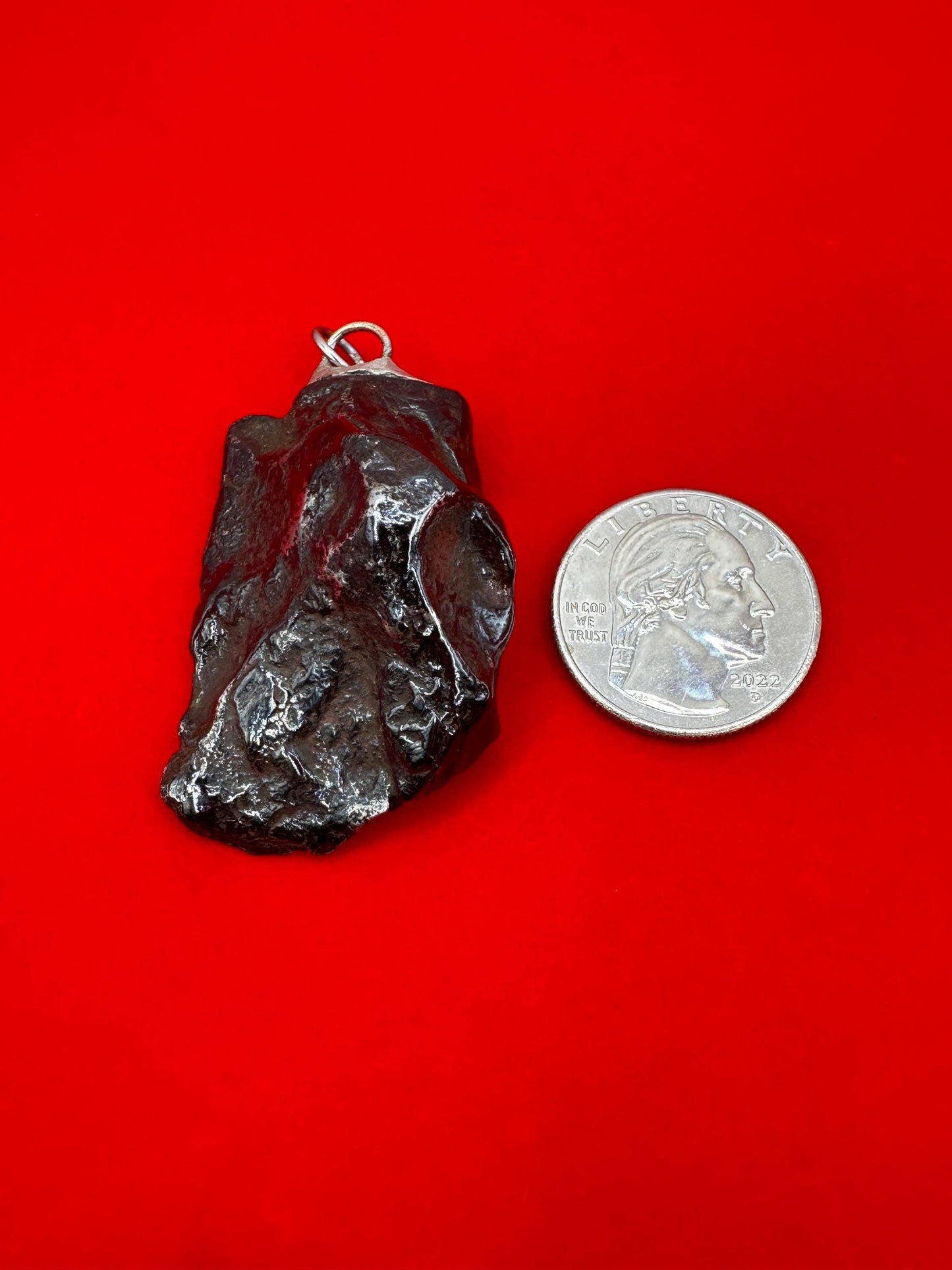 Uruacu Meteorite Pendant, Brazil, Polished Uruacu Meteorite, Astronomy Gift, Space Gift, Iron Meteorite, COA, Manifestation, Success, 59.08g