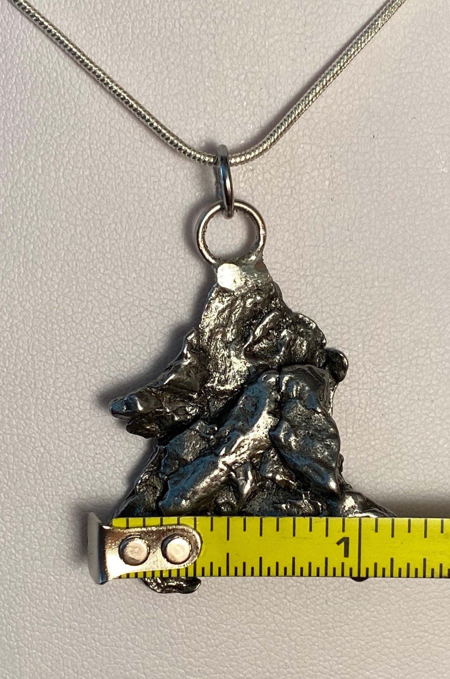 Meteorite Campo del Cielo Pendant 13.80 grams, a beautiful and unique shape, a gift from the cosmos