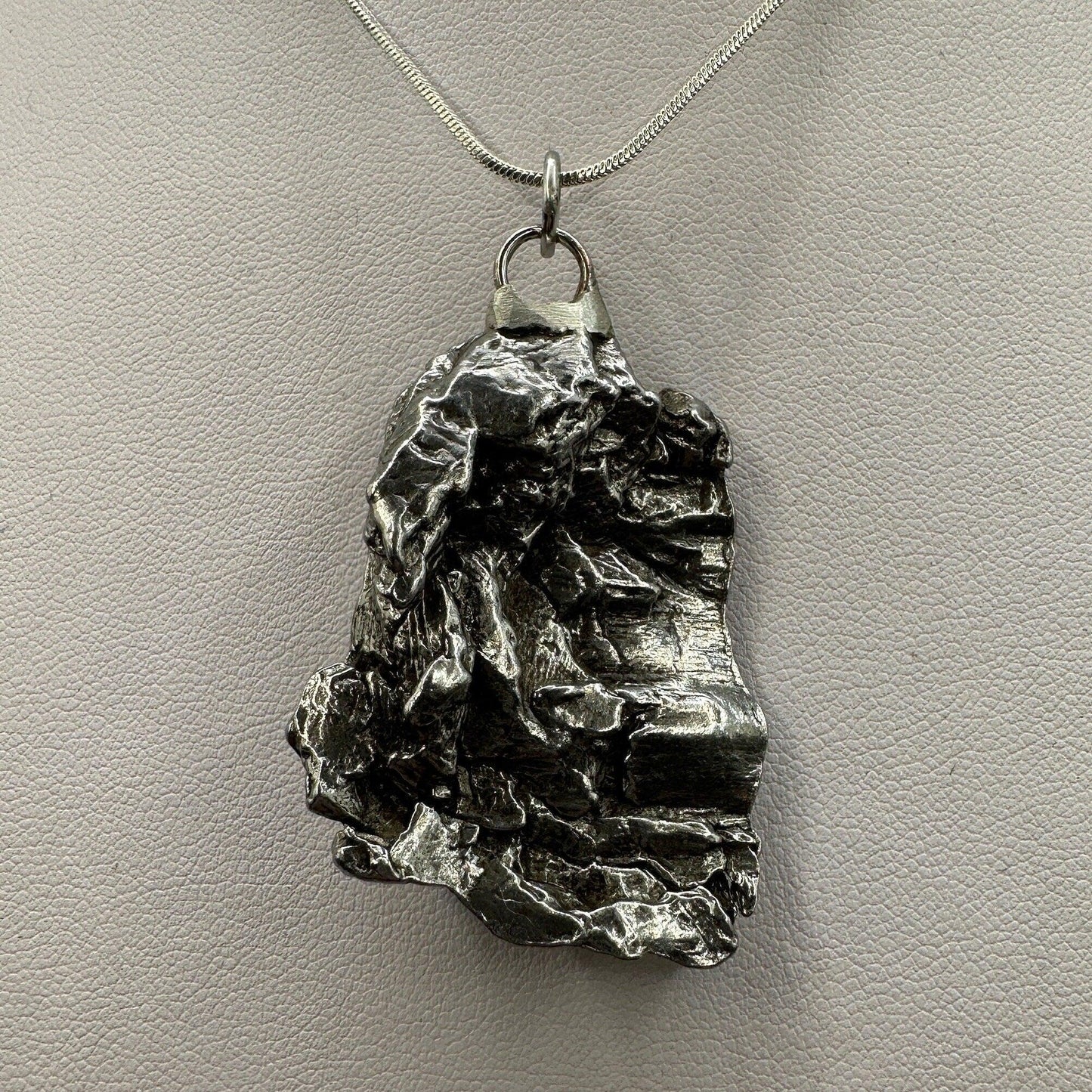 Beautiful Meteorite Campo del Cielo Pendant 38.01 grams, Astronomy Gift, Authentic Meteorite, Meteorite Jewelry, Meteorite Pendant, COA