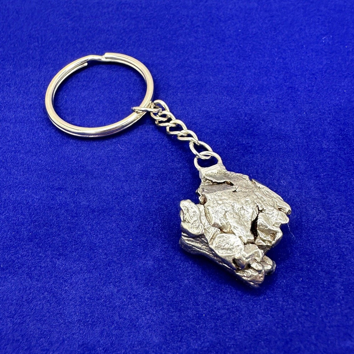 Rare Genuine Meteorite Campo del Cielo Keychain 25.63 grams, Beautiful and unique meteorite formation, Astronomy Gift, Space Gift