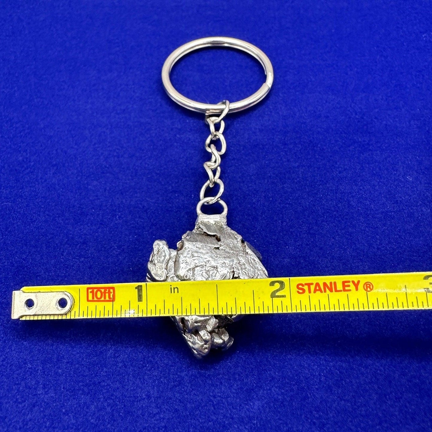 Rare Genuine Meteorite Campo del Cielo Keychain 25.63 grams, Beautiful and unique meteorite formation, Astronomy Gift, Space Gift