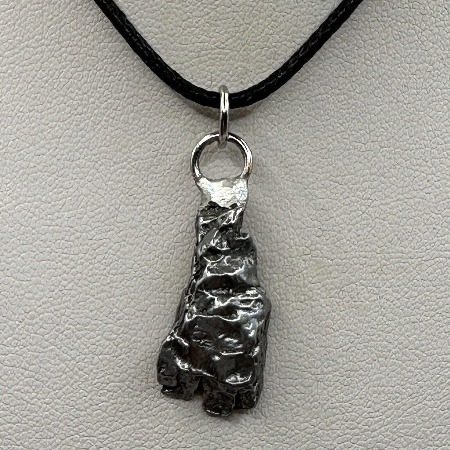 Beautiful Meteorite Campo del Cielo Pendant 5.69 grams, Astronomy Gift, Authentic Meteorite, Meteorite Jewelry, Meteorite Pendant, COA