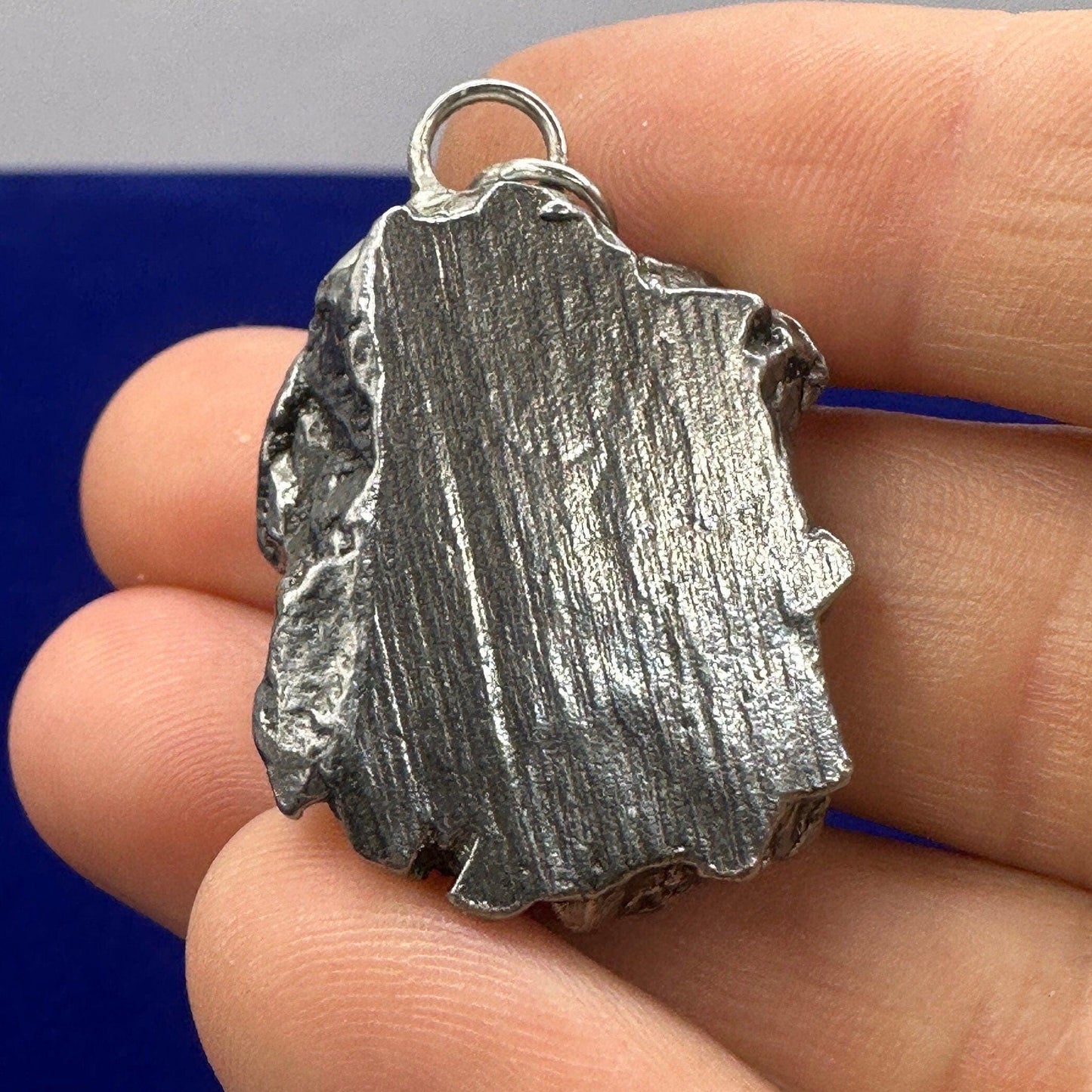 Beautiful Meteorite Campo del Cielo Pendant 37.19 grams, Astronomy Gift, Authentic Meteorite, Meteorite Jewelry, Meteorite Pendant, COA