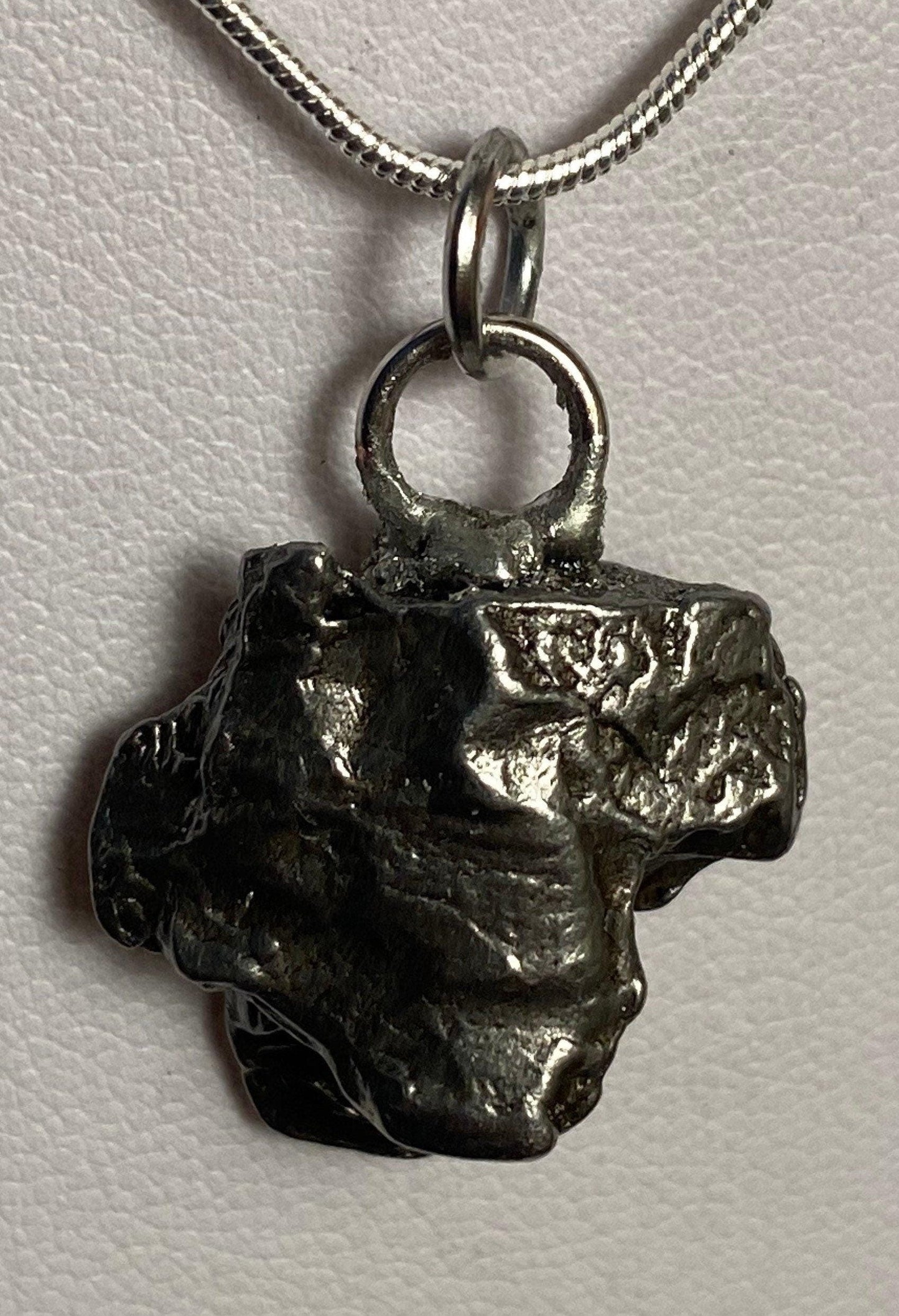 Campo del Cielo Meteorite Pendant 9.92 grams, smooth back, a gift from the cosmos