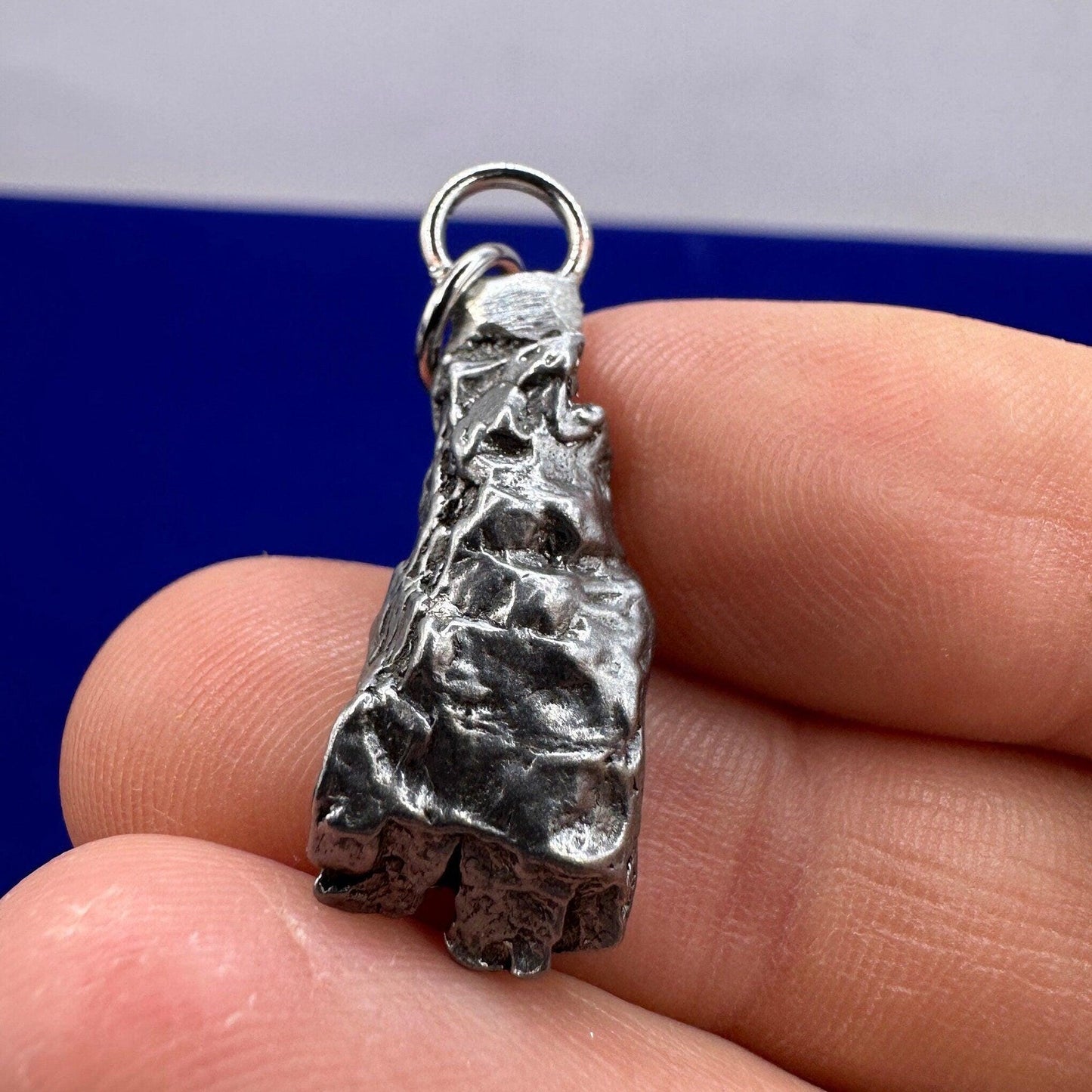 Beautiful Meteorite Campo del Cielo Pendant 5.69 grams, Astronomy Gift, Authentic Meteorite, Meteorite Jewelry, Meteorite Pendant, COA