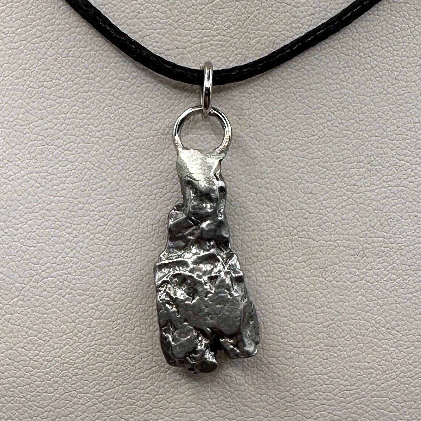 Beautiful Meteorite Campo del Cielo Pendant 5.69 grams, Astronomy Gift, Authentic Meteorite, Meteorite Jewelry, Meteorite Pendant, COA