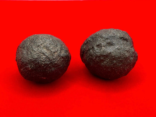 Rare and Unique Tiny Moqui Marbles, Pair of Stones, Shaman Stones, Southern Utah, Thunder Stones, Hopi Marbles, Sandstone, 41.54 grams