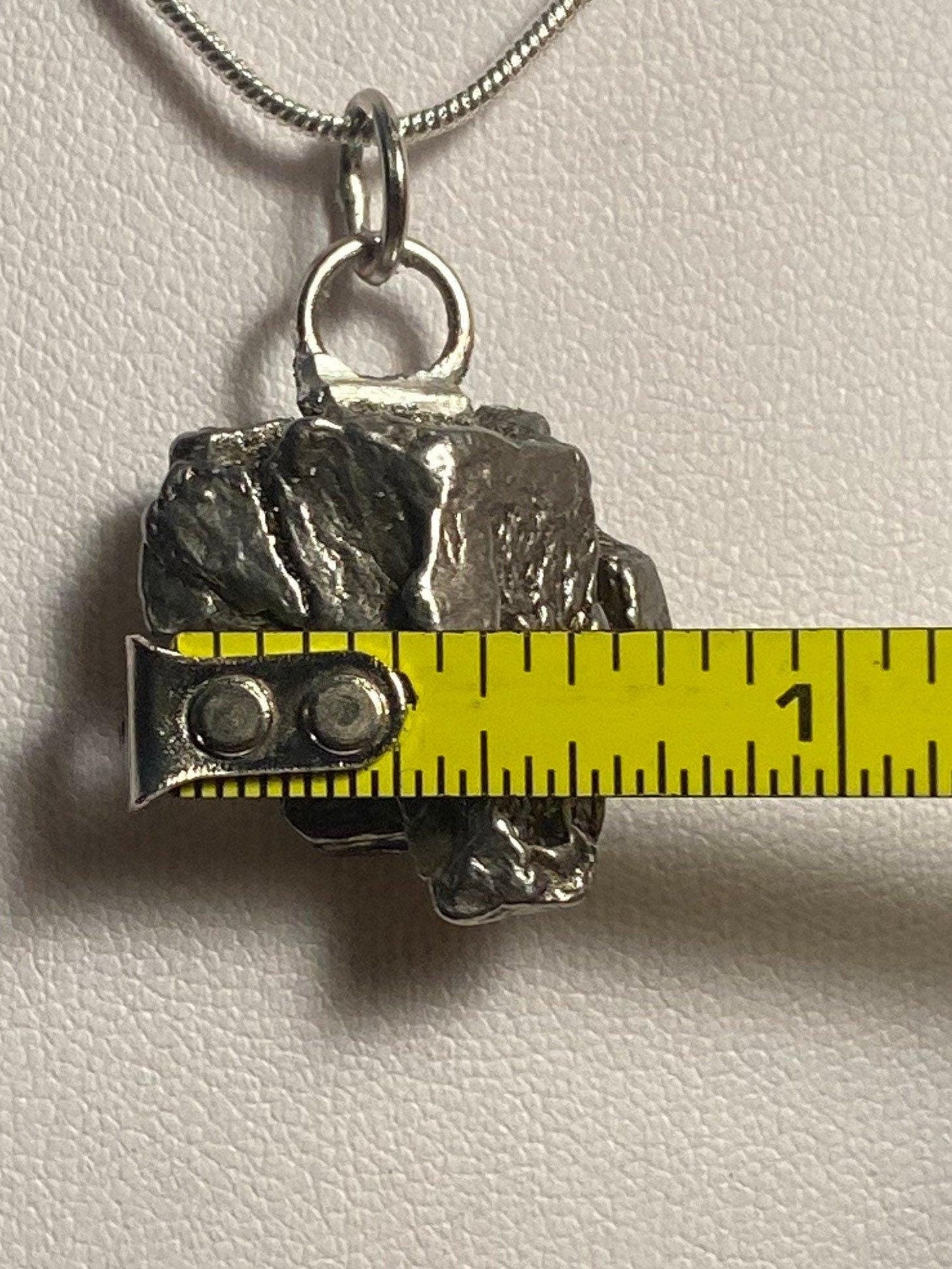 Campo del Cielo Meteorite Pendant 9.92 grams, smooth back, a gift from the cosmos