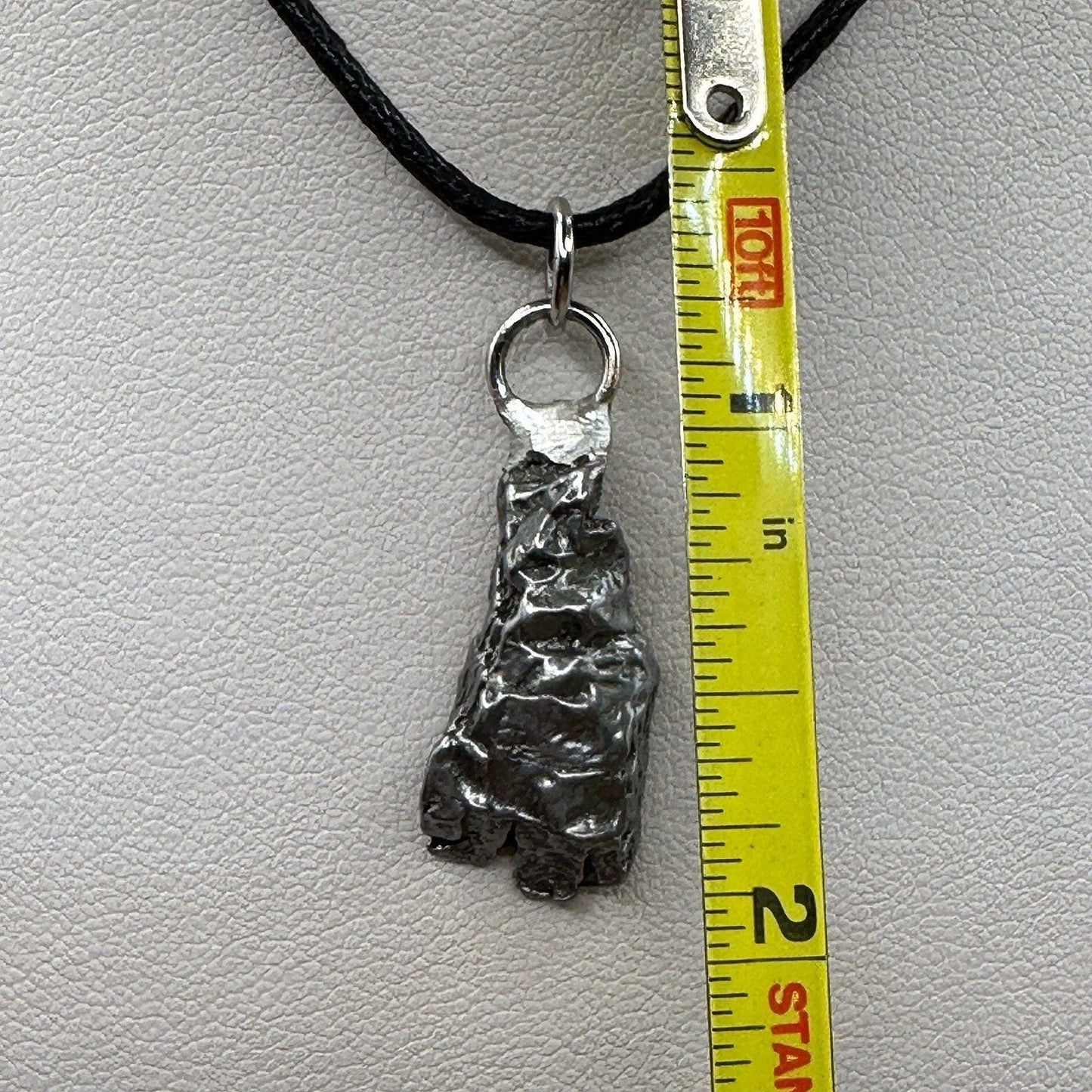 Beautiful Meteorite Campo del Cielo Pendant 5.69 grams, Astronomy Gift, Authentic Meteorite, Meteorite Jewelry, Meteorite Pendant, COA