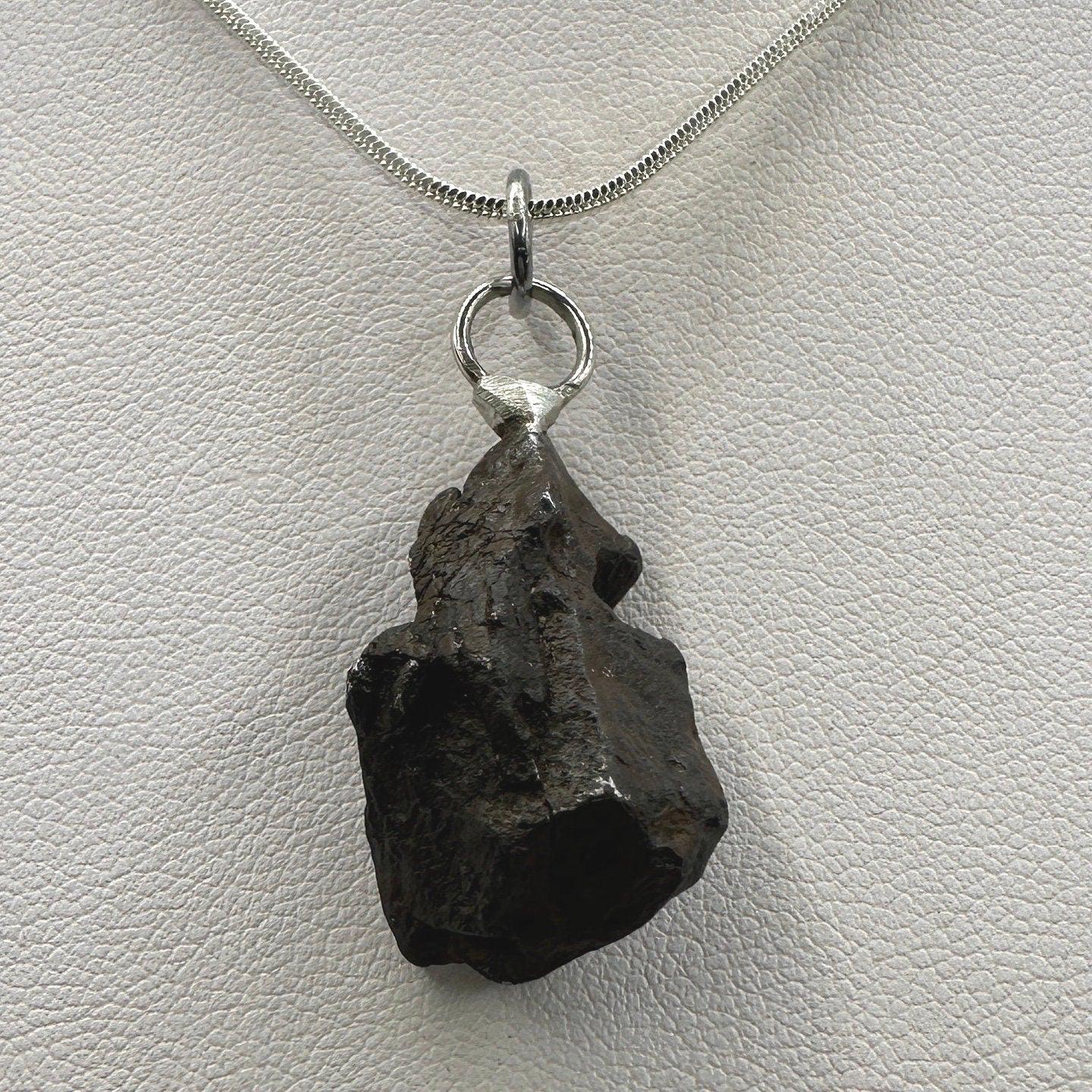 Rare Canyon Diablo Meteorite Pendant 9.74 grams, Beautiful and unique meteorite formation, Astronomy Gift, Space Gift, Iron Meteorite