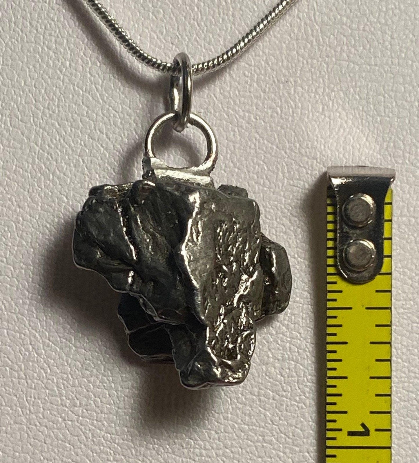 Campo del Cielo Meteorite Pendant 9.92 grams, smooth back, a gift from the cosmos